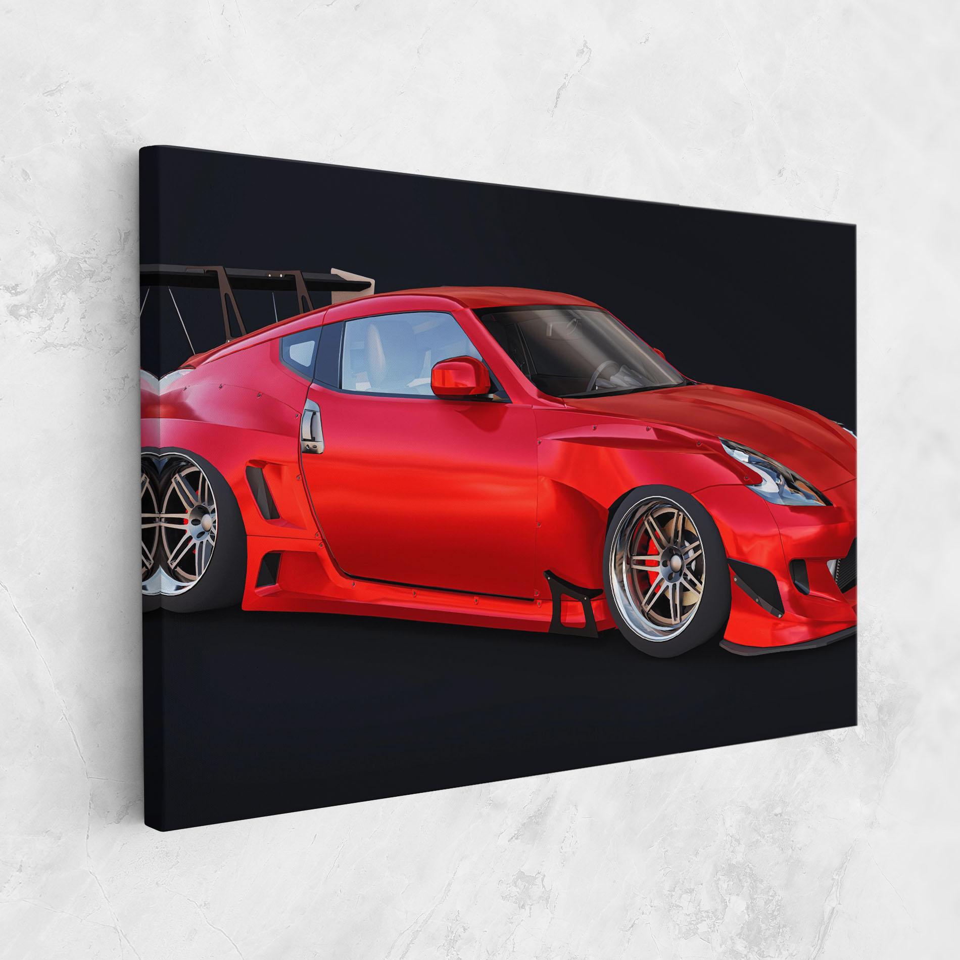 Tablou Canvas Red Tuned 350z mockup 1