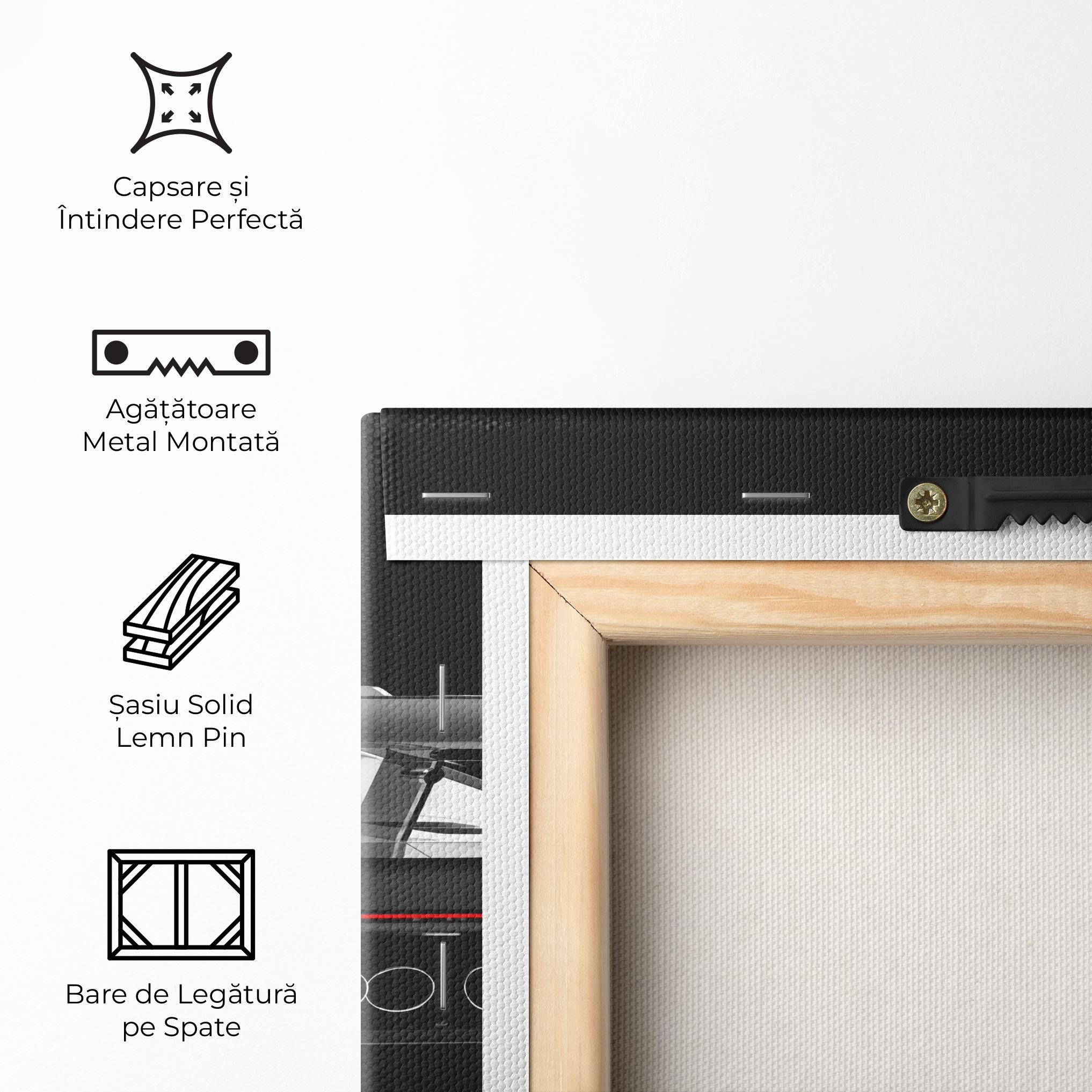 Tablou Canvas Black Rear Hypercar mockup 5