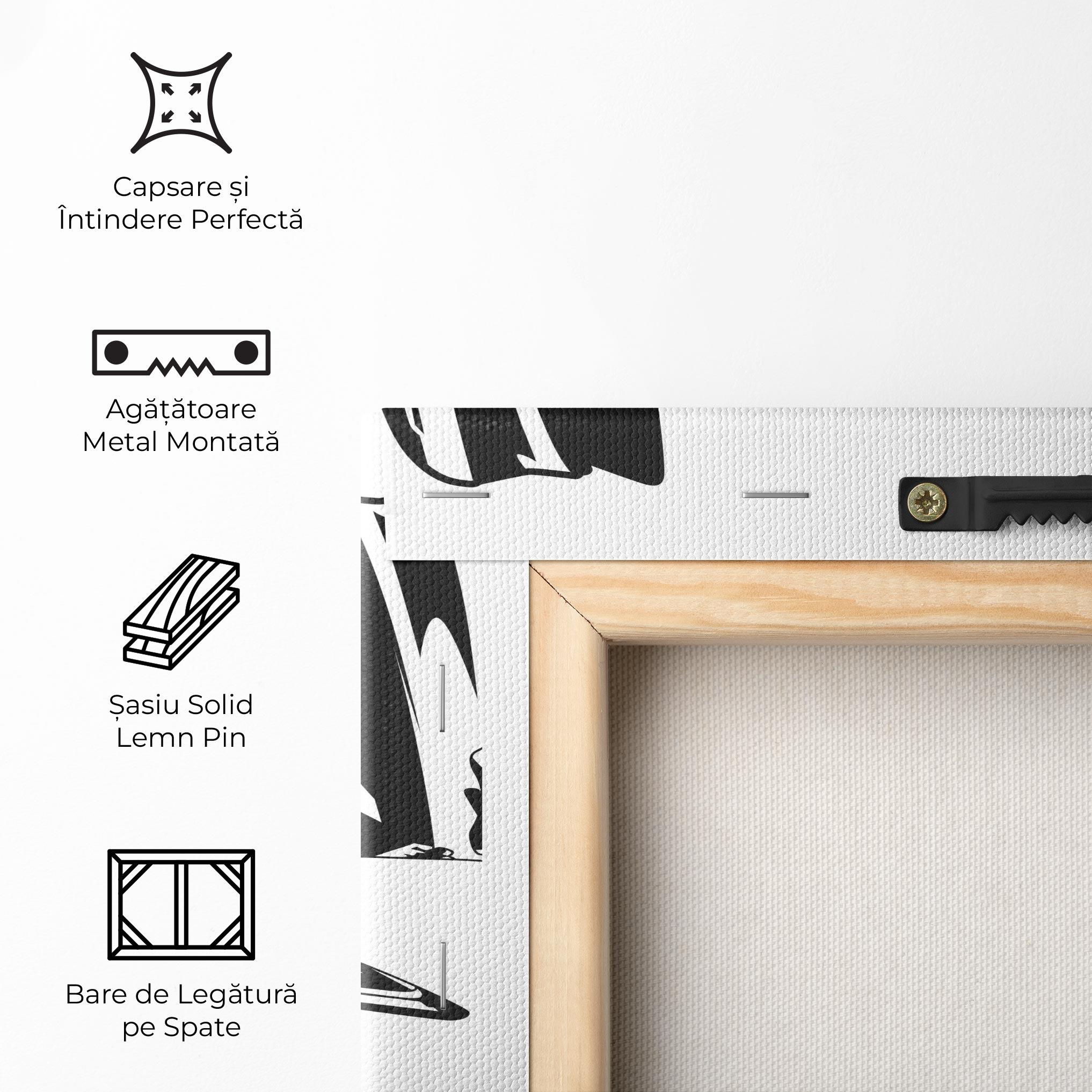 Tablou Canvas Black White Car mockup 5