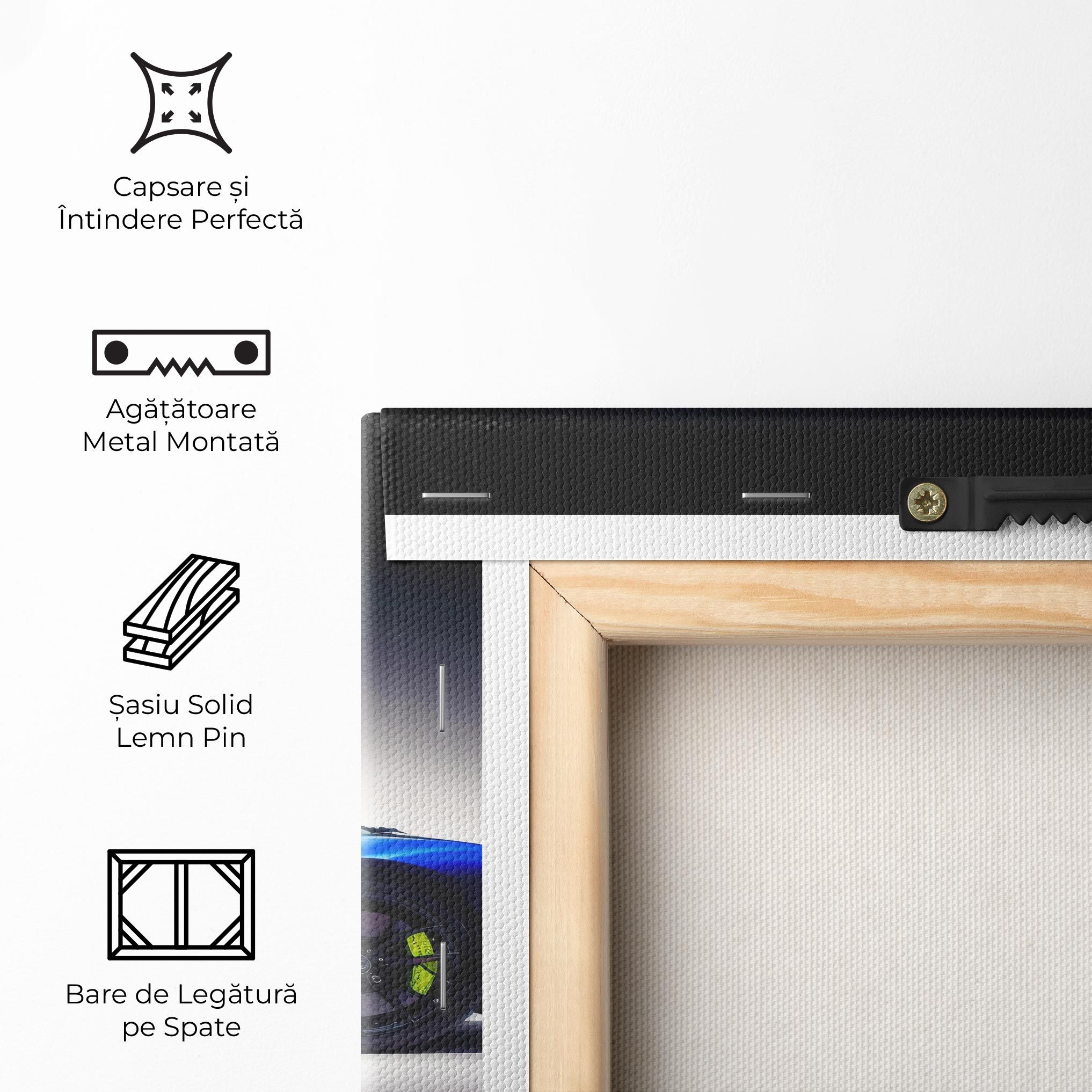 Blue Hypercar Side mockup 5