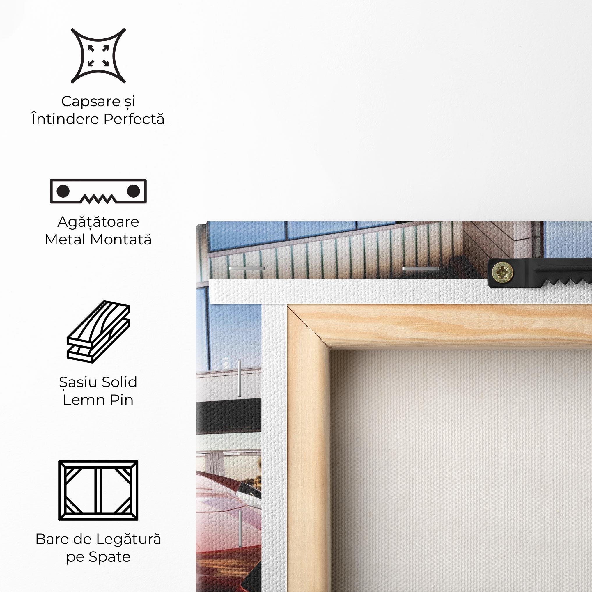 Tablou Canvas Red Lambo Outside mockup 5