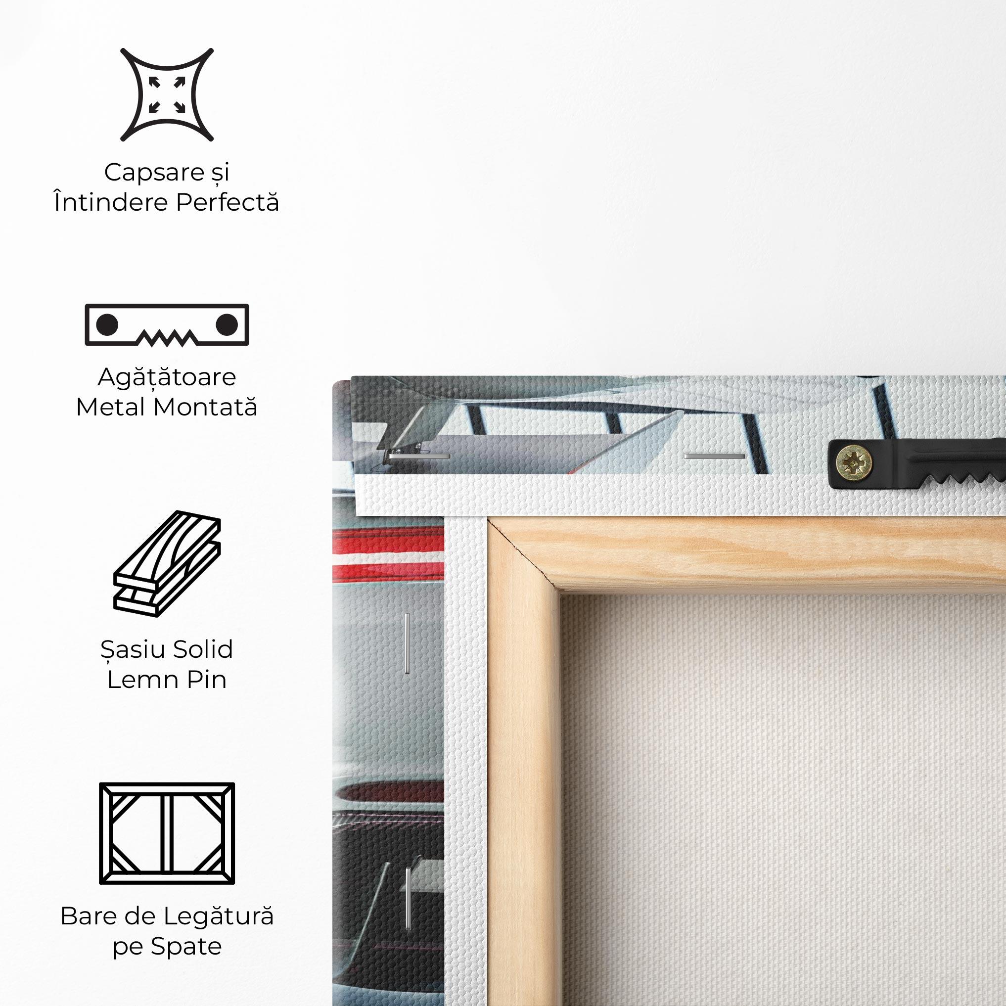 Tablou Canvas White Mercedes Amg mockup 5