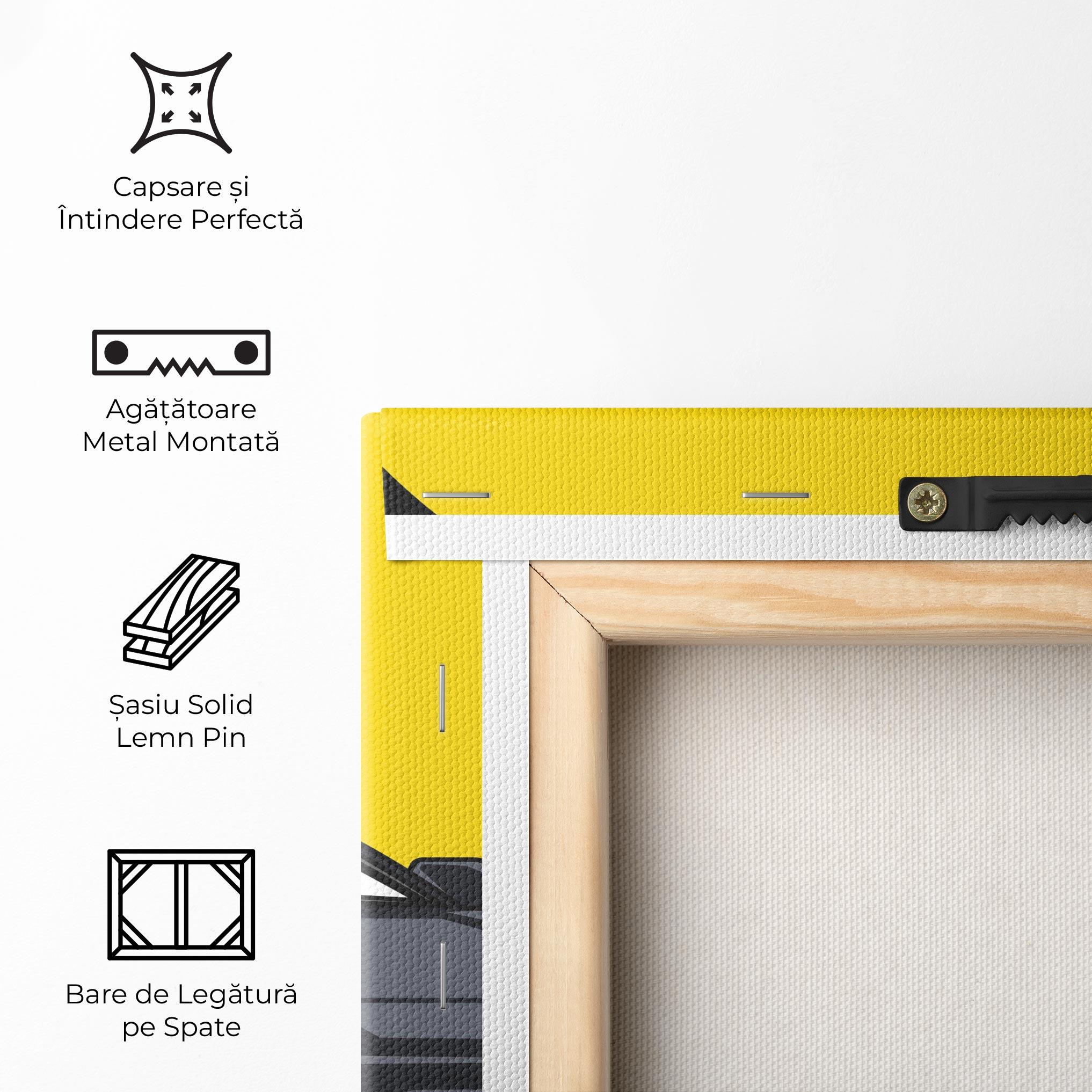 Tablou Canvas Yellow Sun Car mockup 5