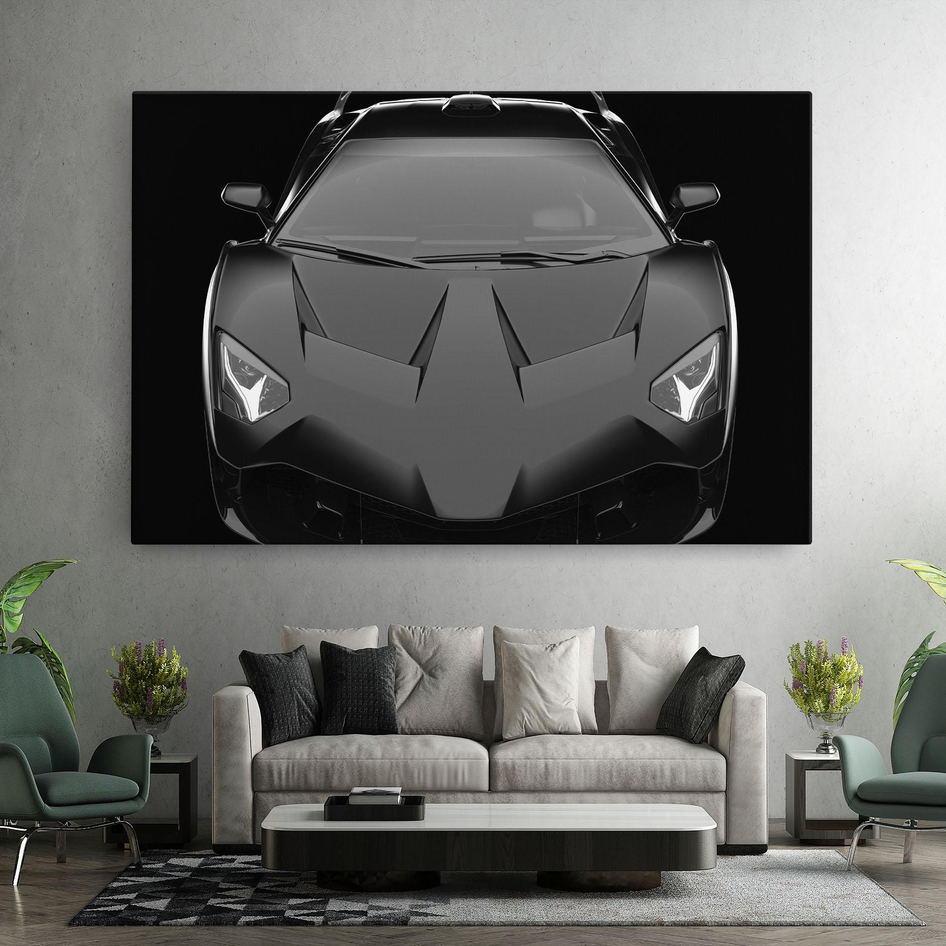 Tablou Canvas Black Matte Lambo mockup 7