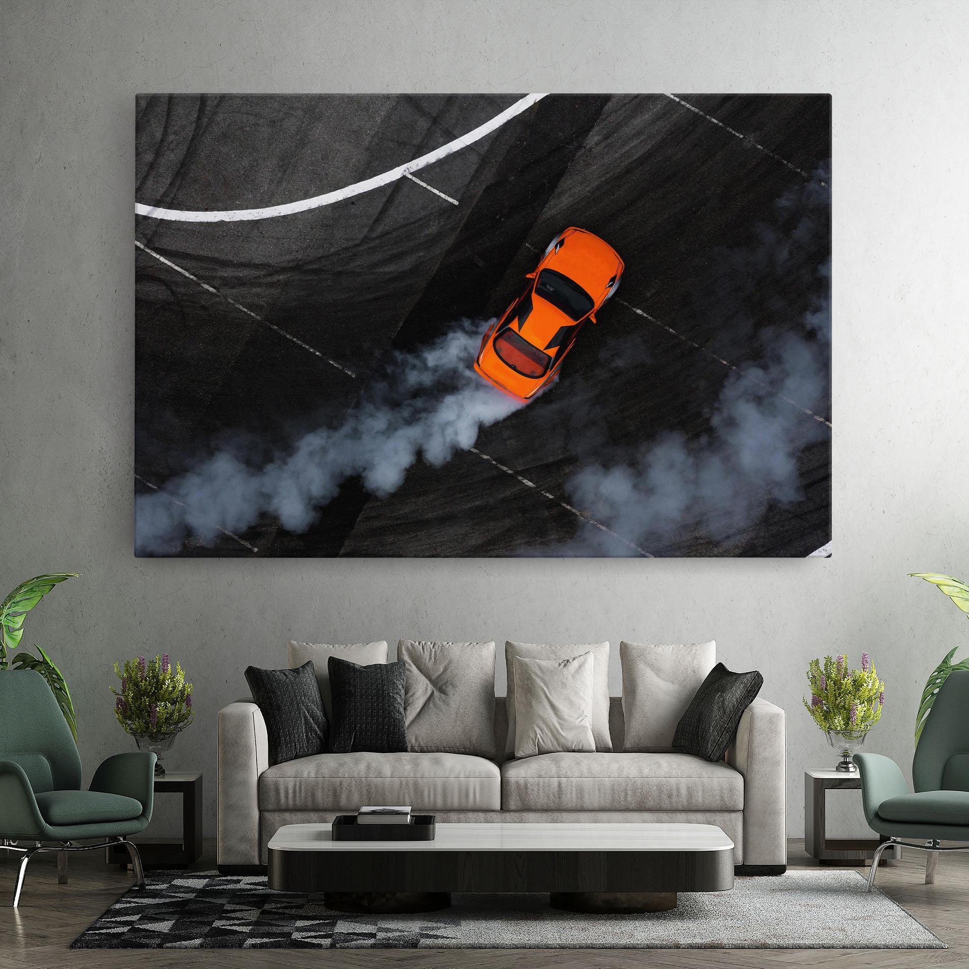 Tablou Canvas Orange Proche Drifting mockup 7