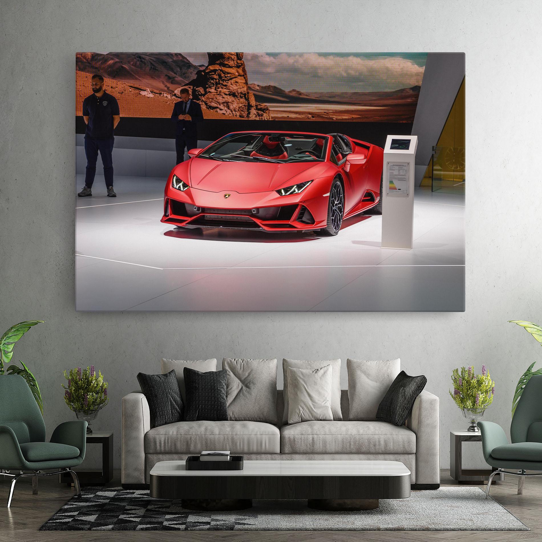 Tablou Canvas Red Lambo Front mockup 7