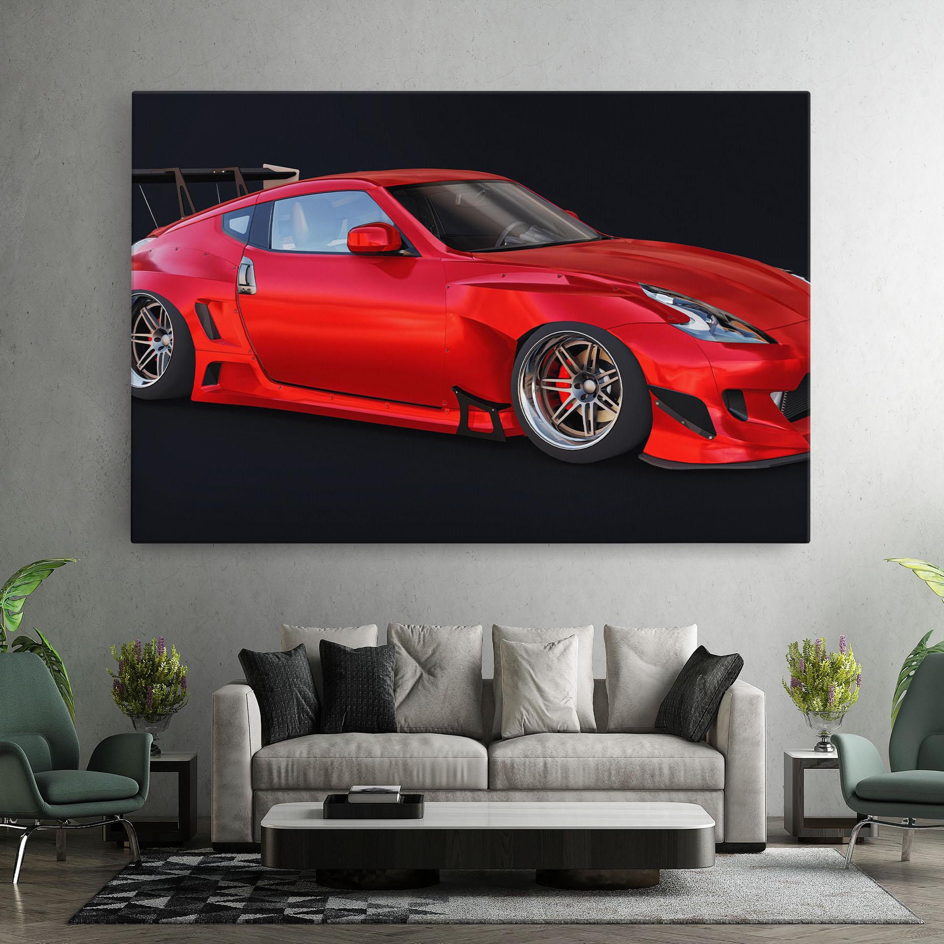 Tablou Canvas Red Tuned 350z mockup 7