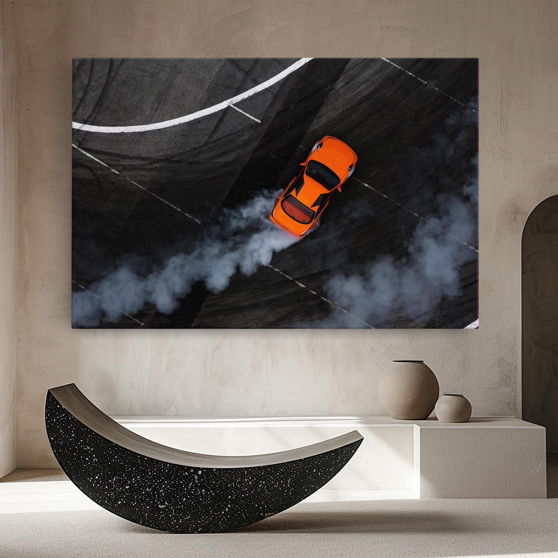 Tablou Canvas Orange Proche Drifting mockup 8
