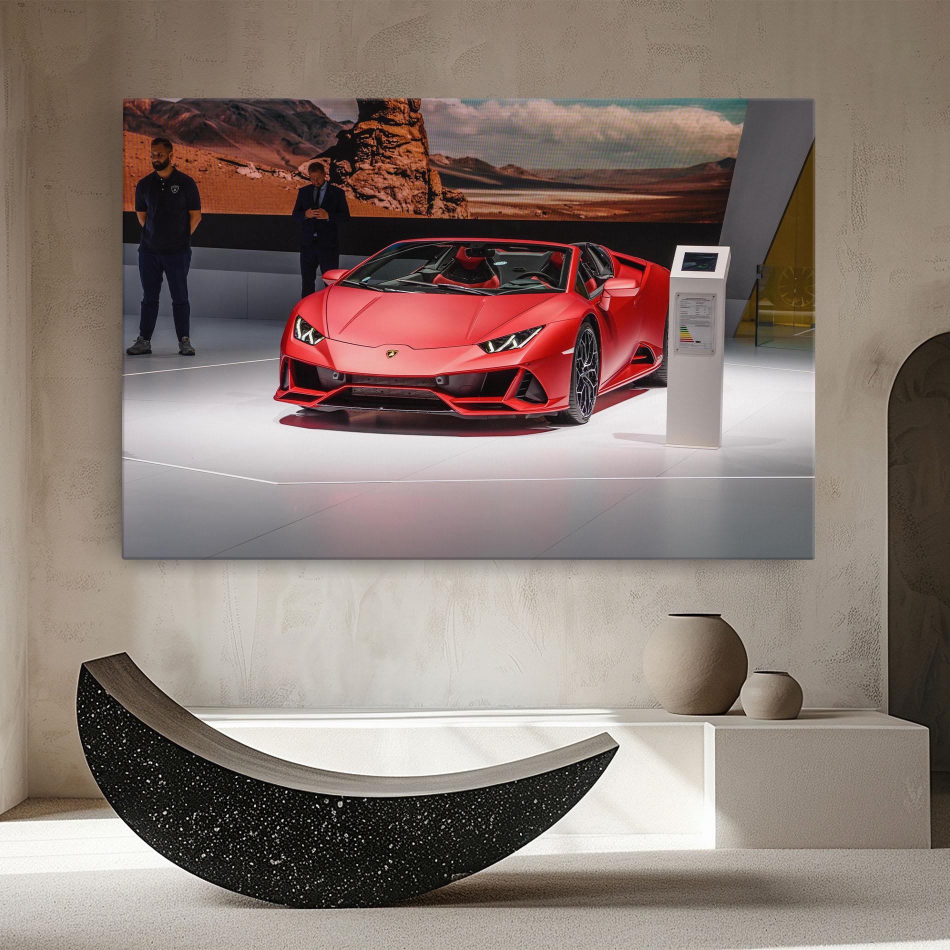 Tablou Canvas Red Lambo Front mockup 8