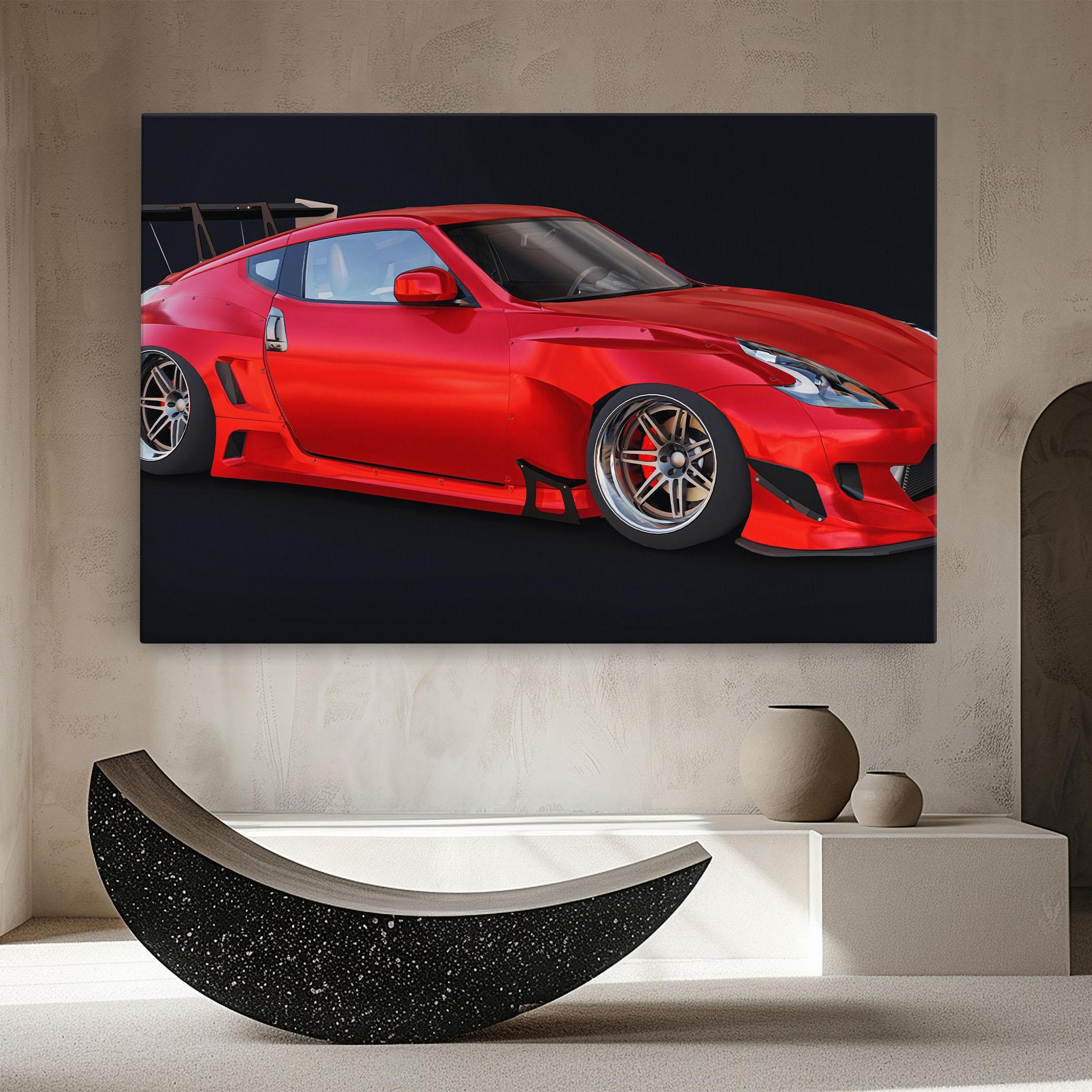 Tablou Canvas Red Tuned 350z mockup 8