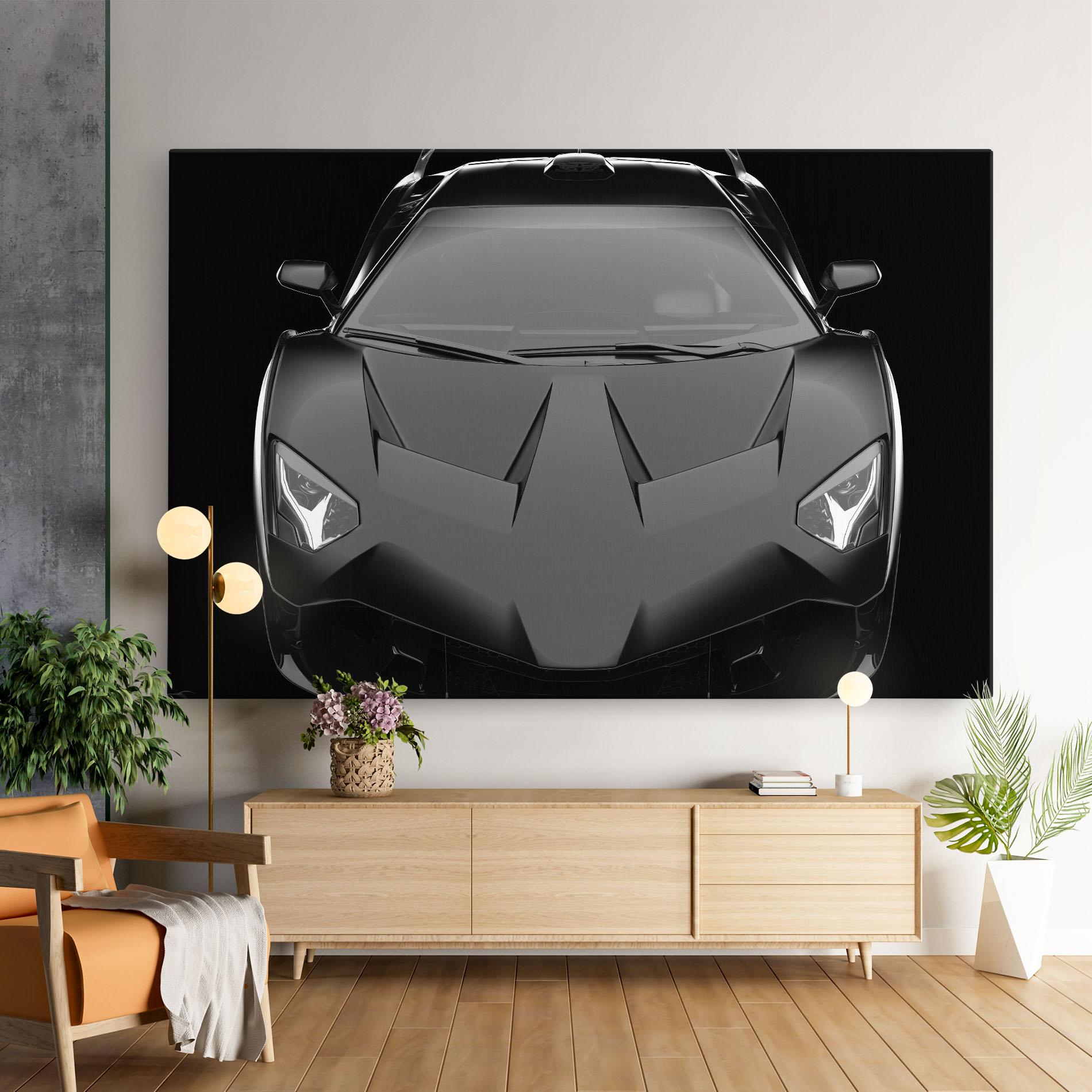 Tablou Canvas Black Matte Lambo mockup 9