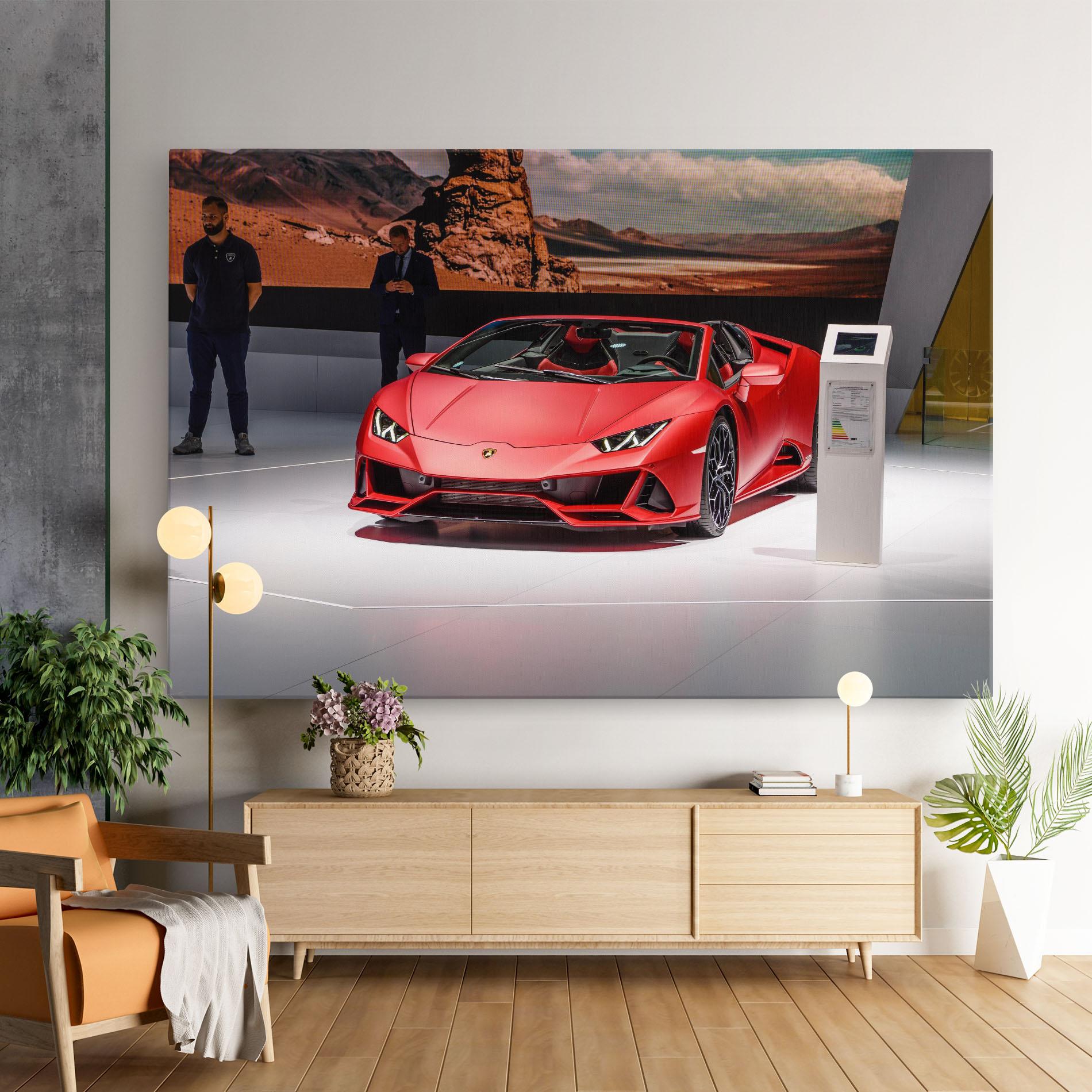 Tablou Canvas Red Lambo Front mockup 9