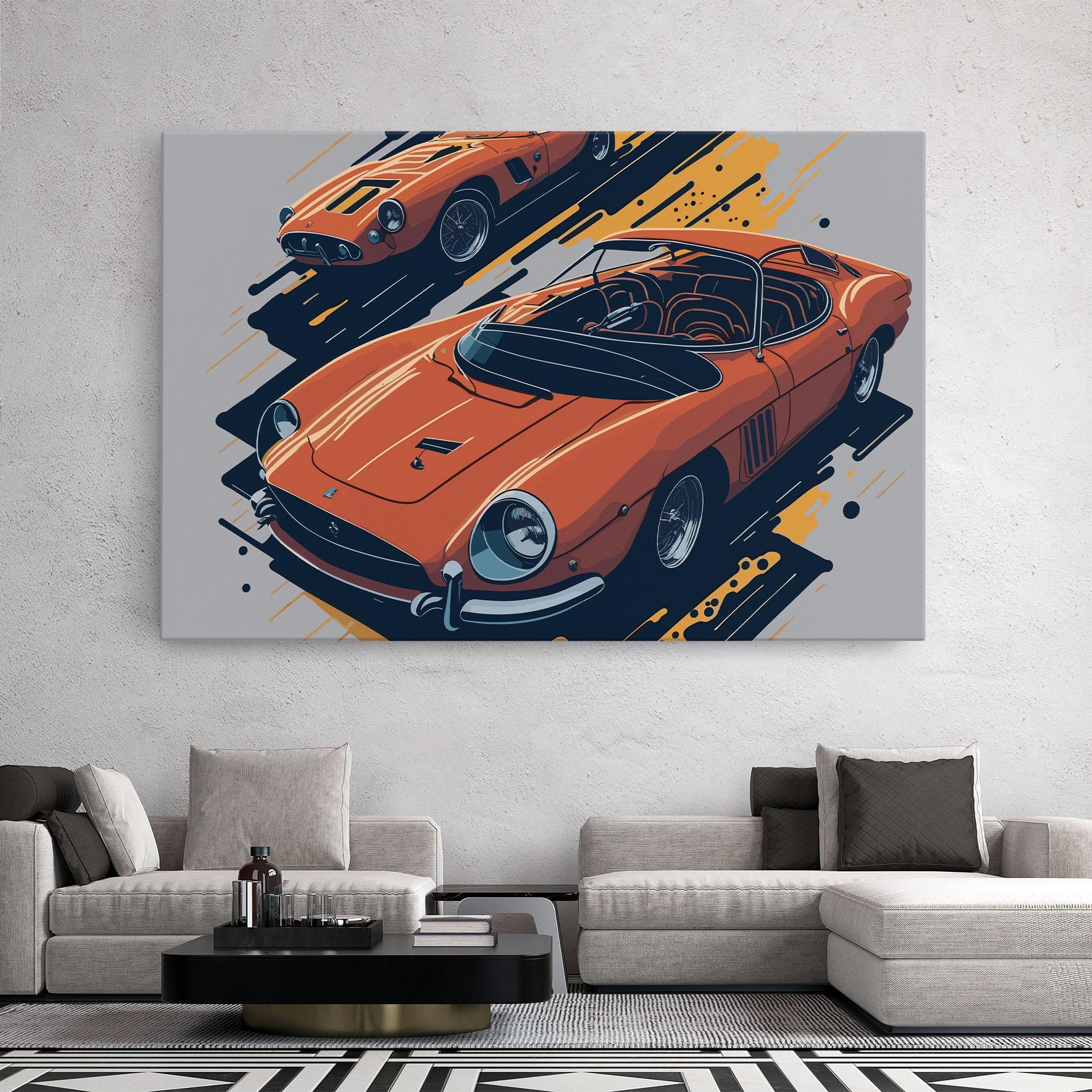 Tablou Canvas Ferrari 250 Gto mockup 2
