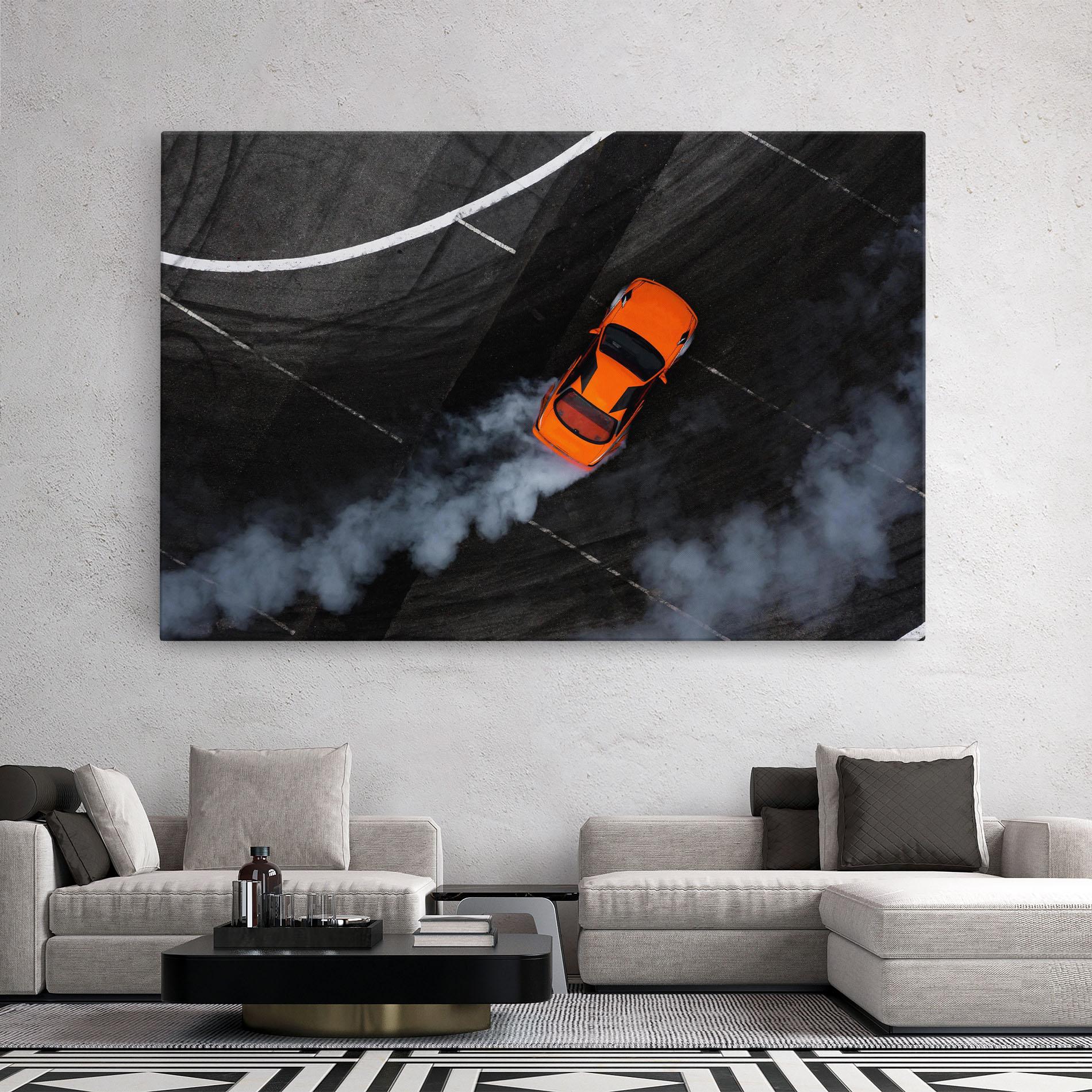 Tablou Canvas Orange Proche Drifting mockup 2
