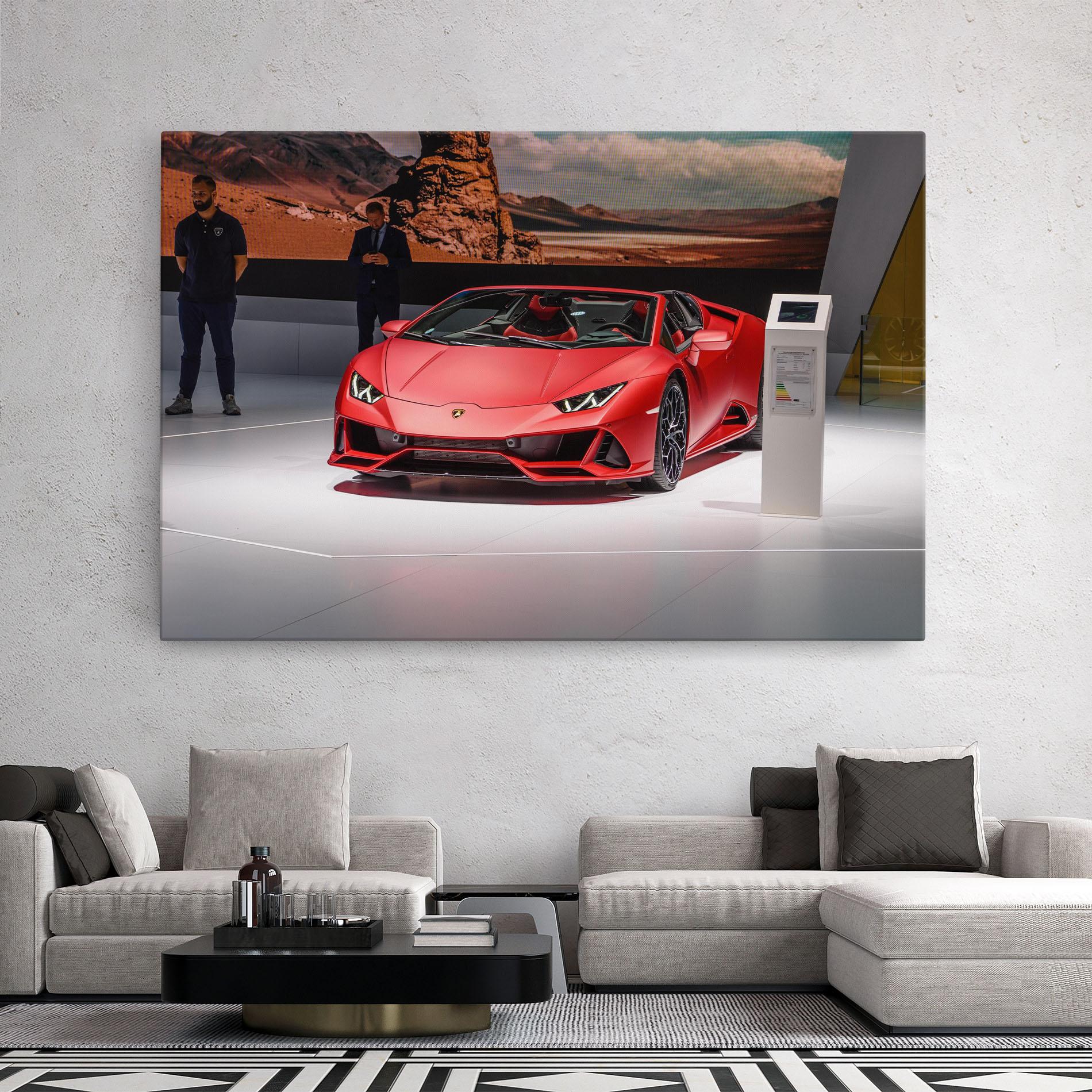 Tablou Canvas Red Lambo Front mockup 2