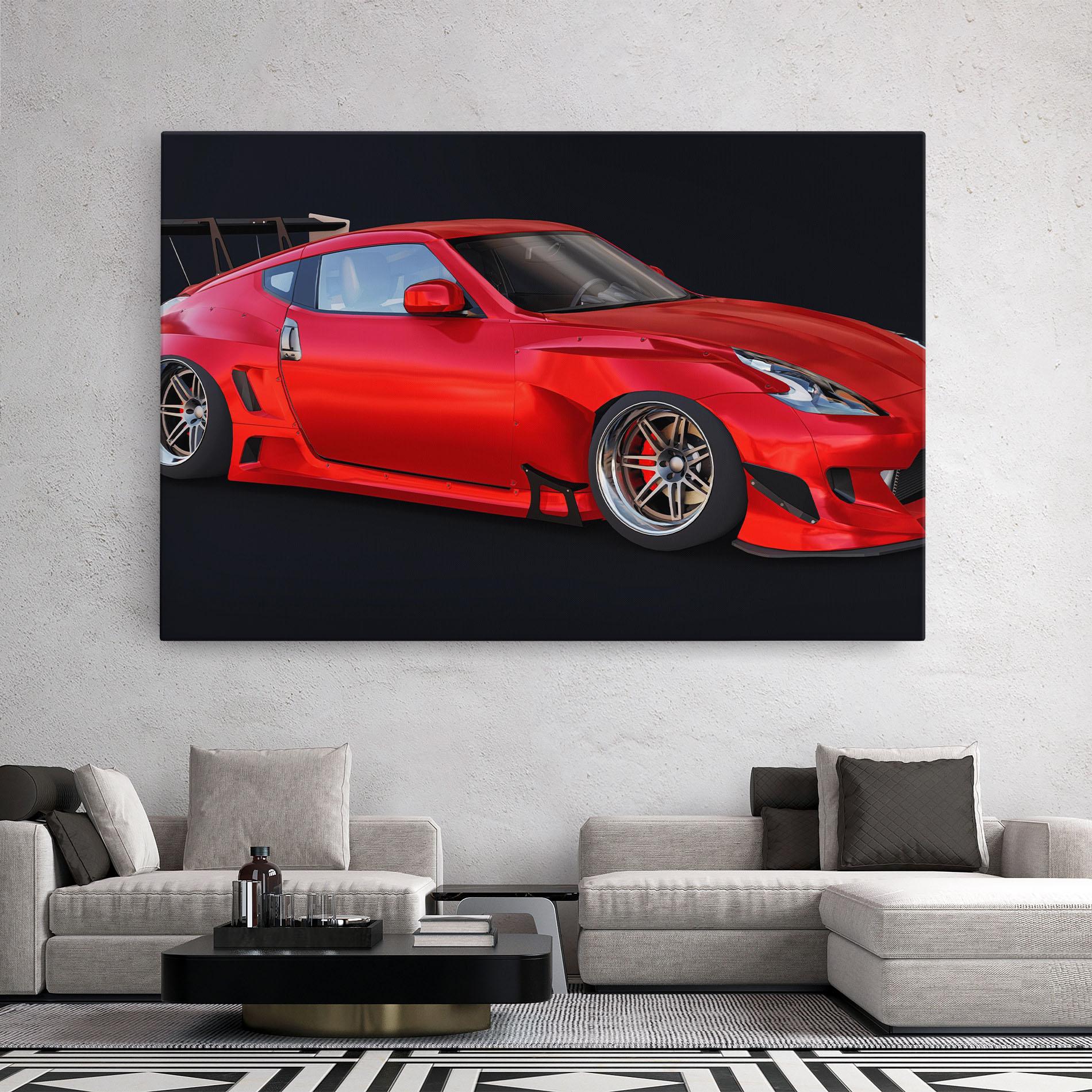 Tablou Canvas Red Tuned 350z mockup 2