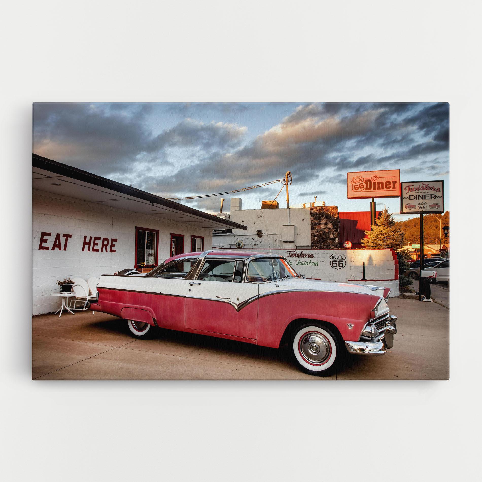 Tablou Canvas Cloud Old Car mockup 0