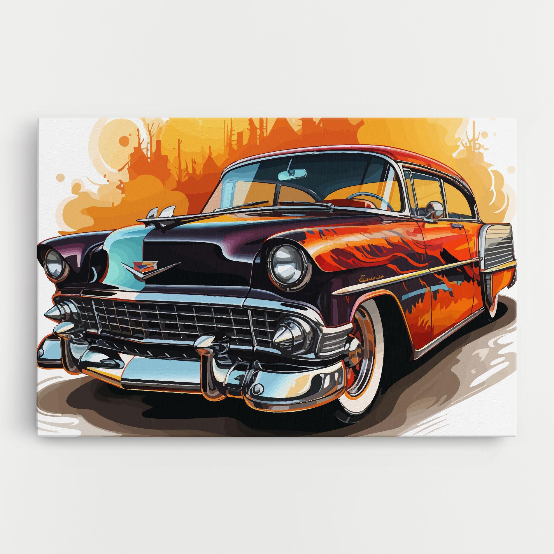 Tablou Canvas Cool Vintage Car mockup 0
