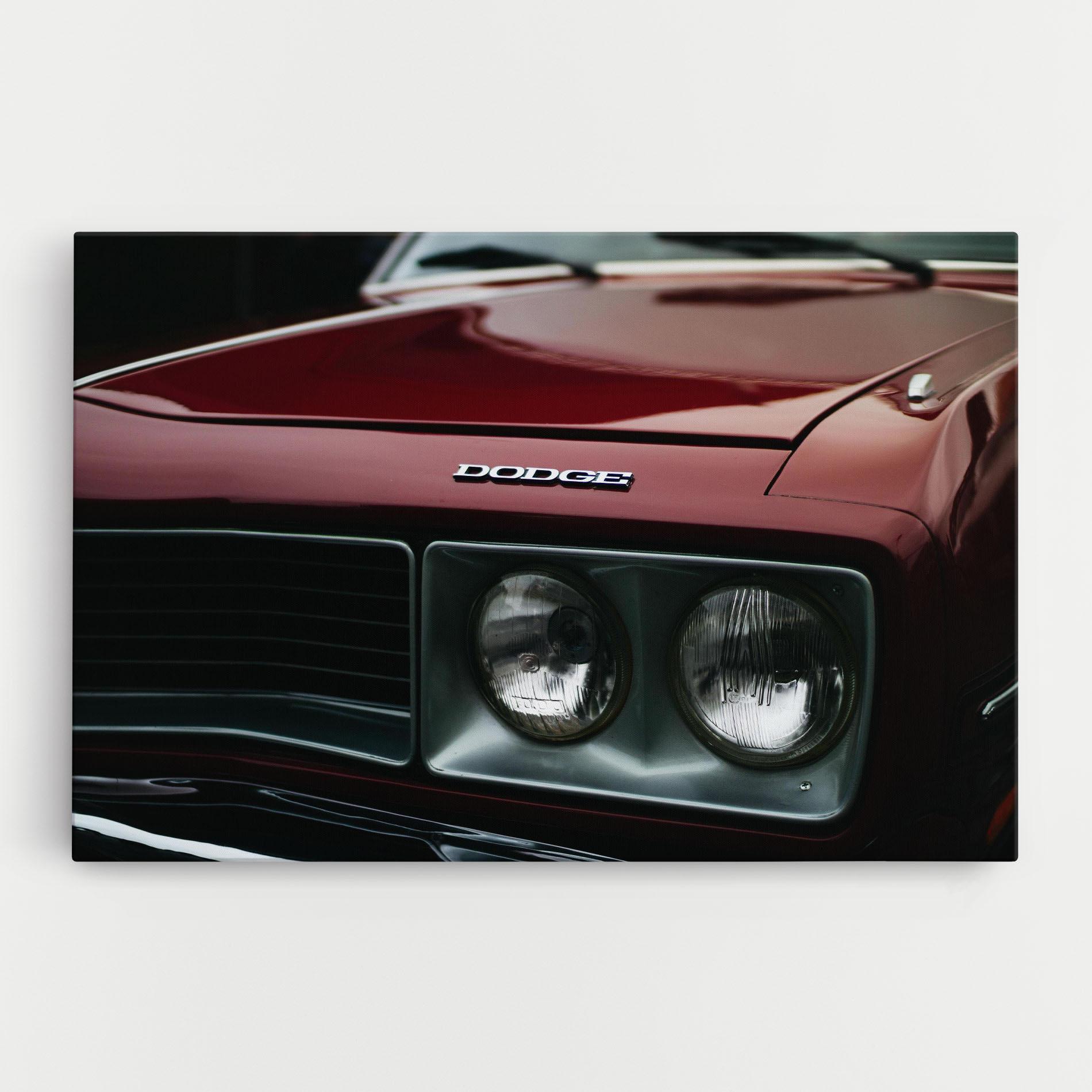 Tablou Canvas Dark Red Car mockup 0