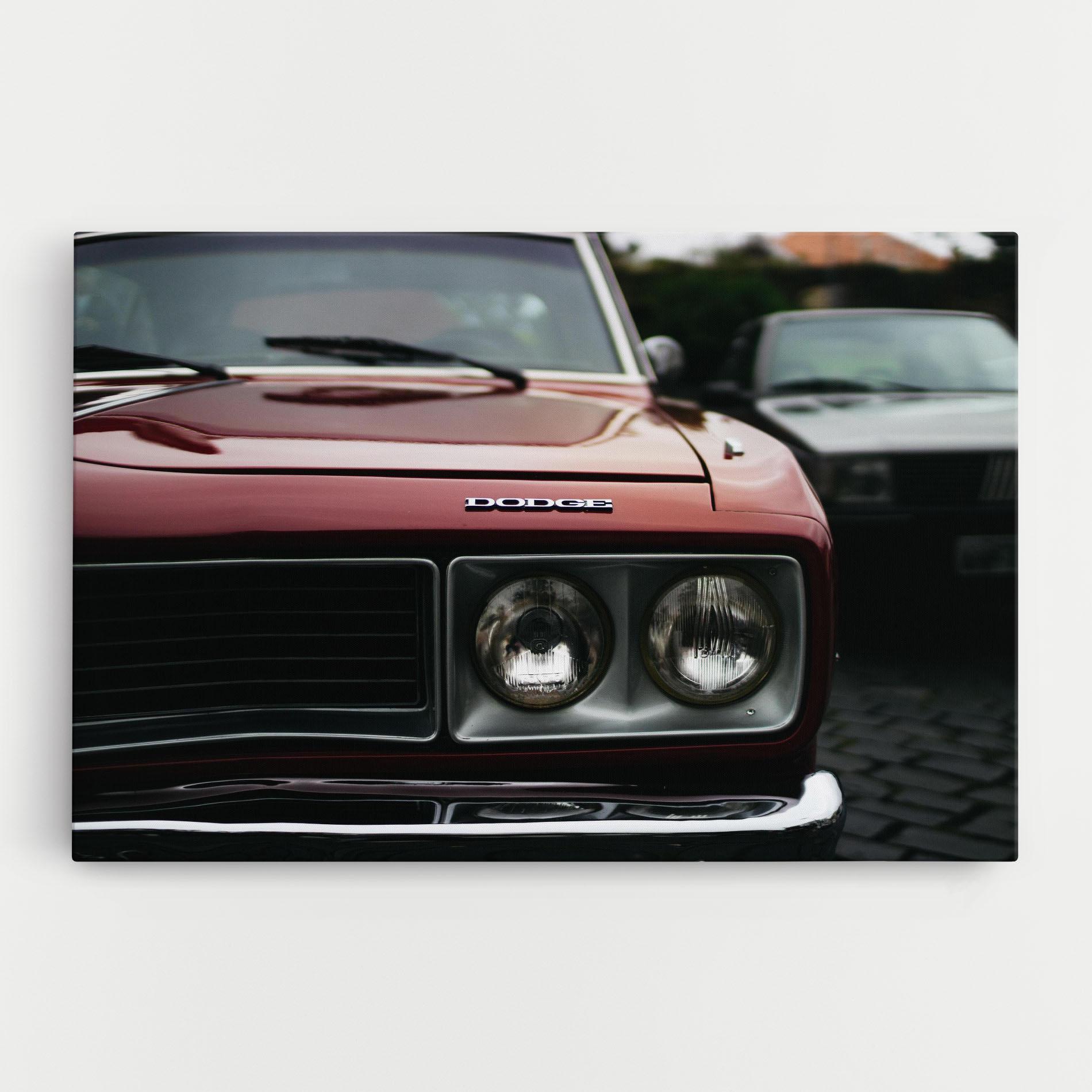 Tablou Canvas Dark Vintage Red mockup 0