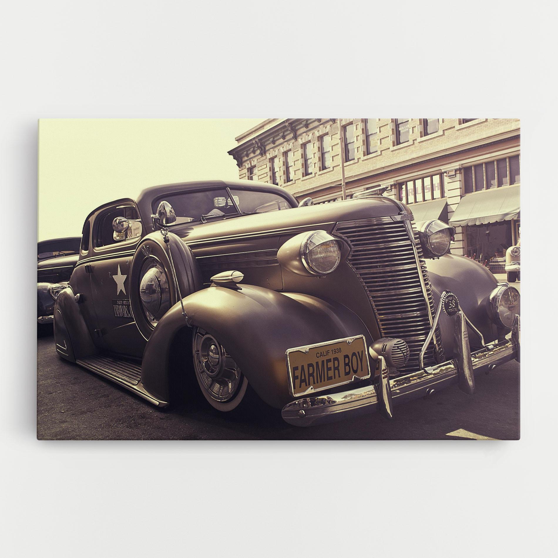 Tablou Canvas Old Classic Car mockup 0