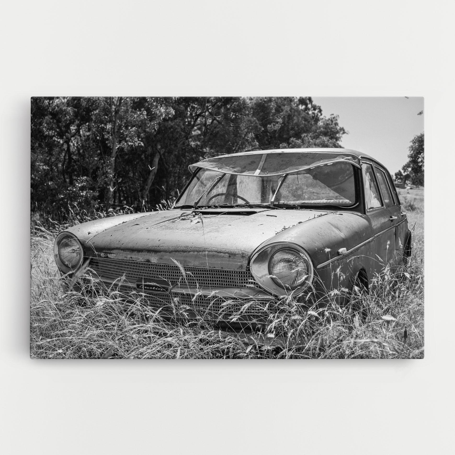 Tablou Canvas Old Field Car mockup 0