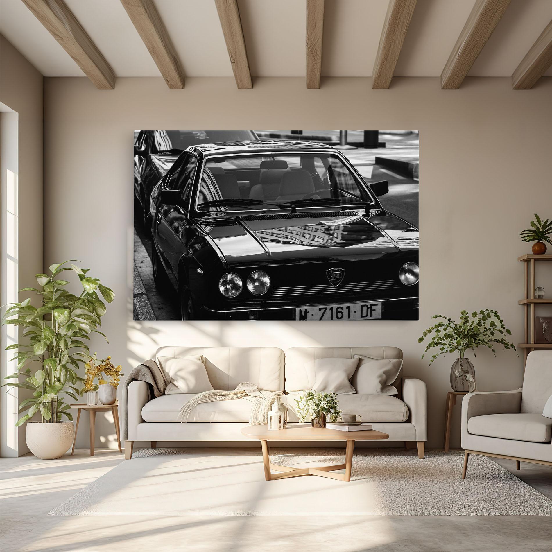 Tablou Canvas Black Shiny Car mockup 6