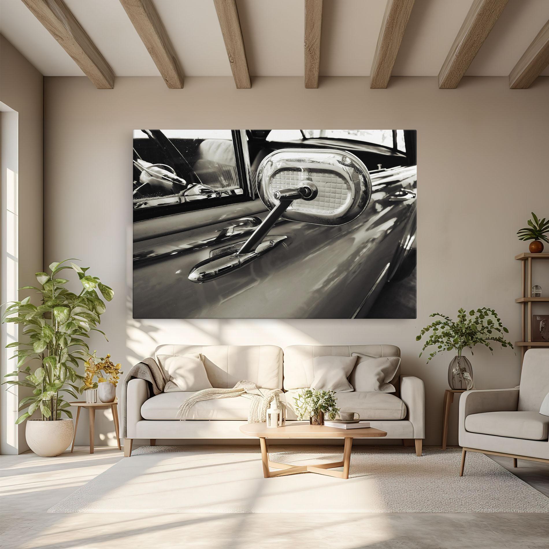 Tablou Canvas Close Up Grey Car mockup 6