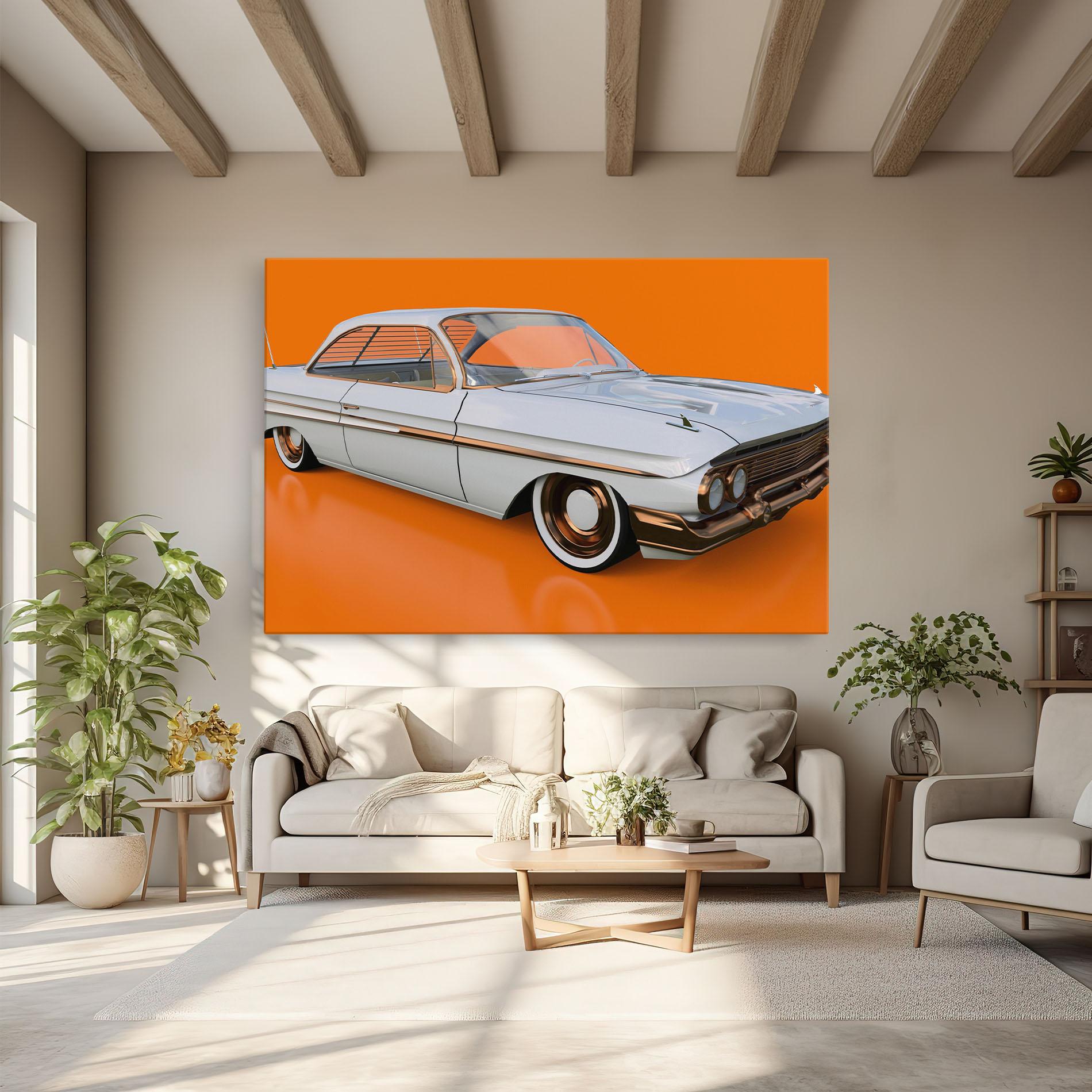 Tablou Canvas Old American Car mockup 6