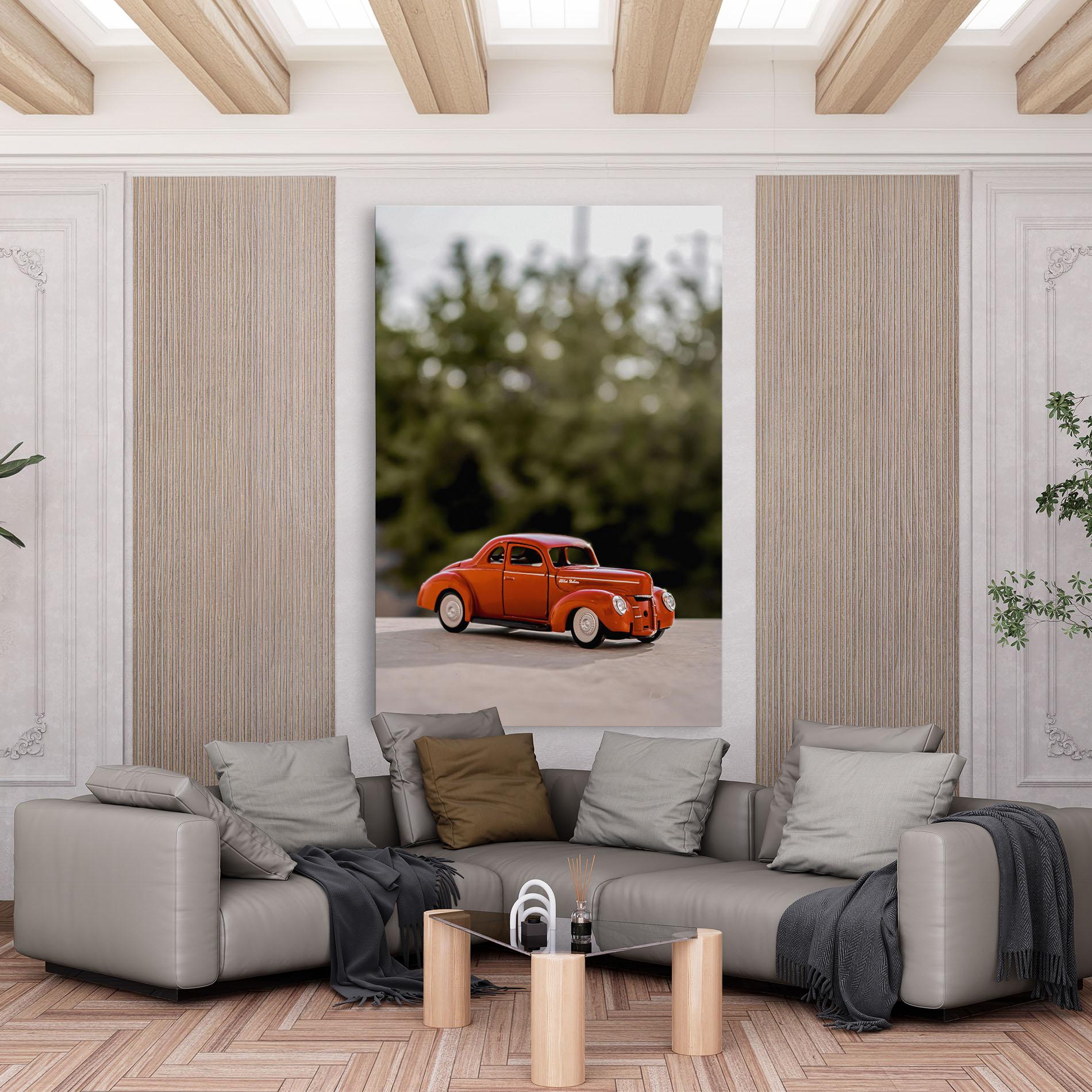Tablou Canvas Vintage Orange Toy mockup 6