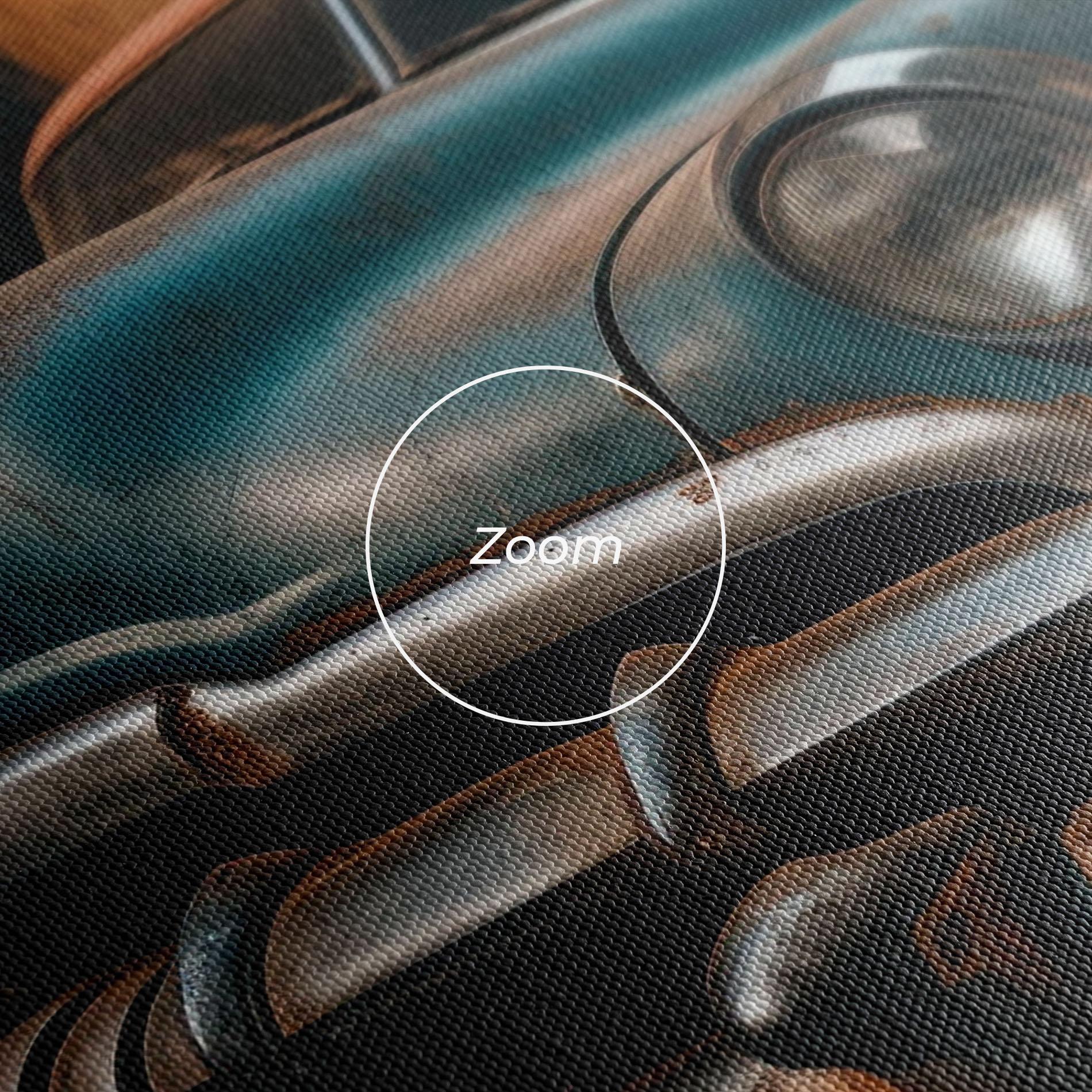 Tablou Canvas Blue Old Car mockup 3