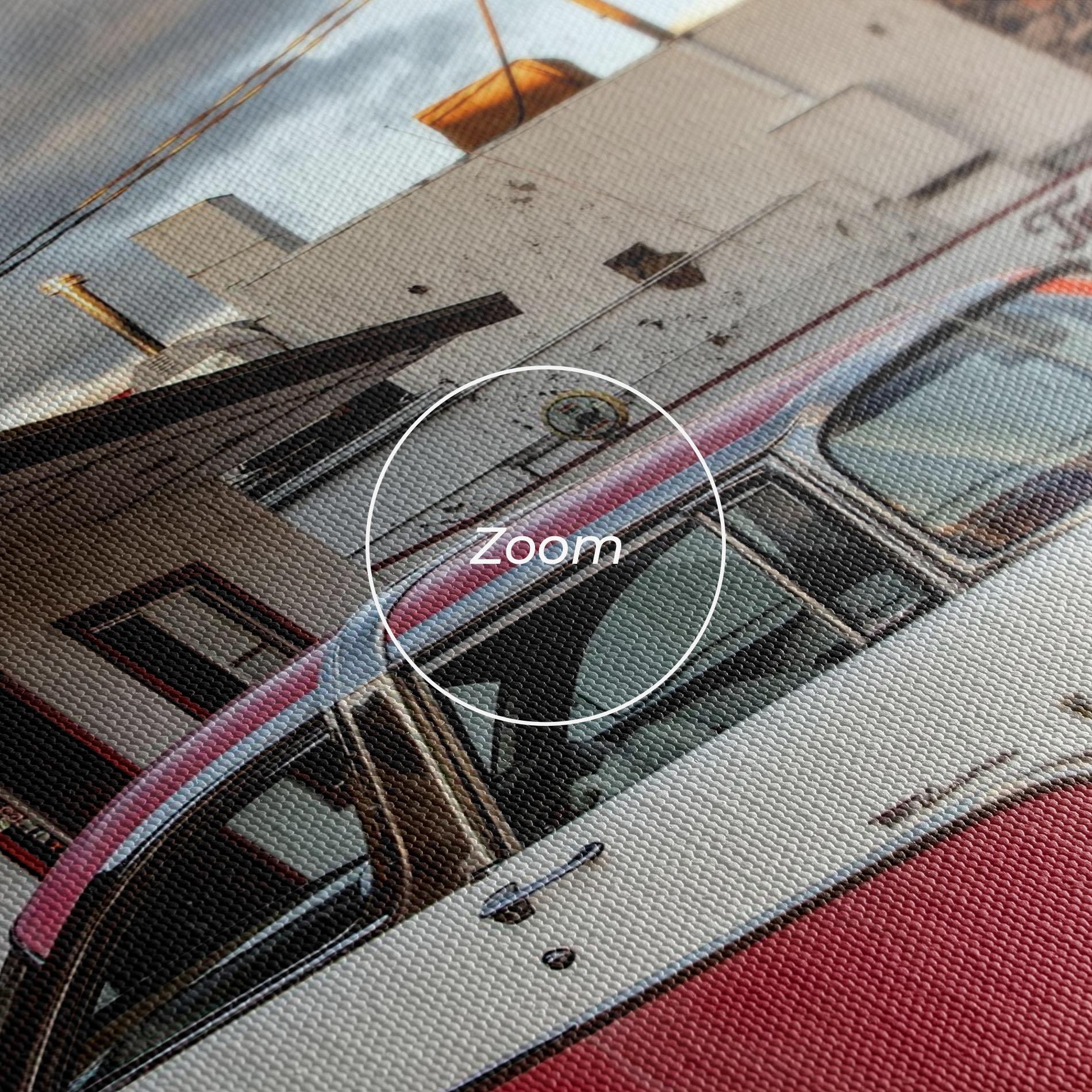 Tablou Canvas Cloud Old Car mockup 3