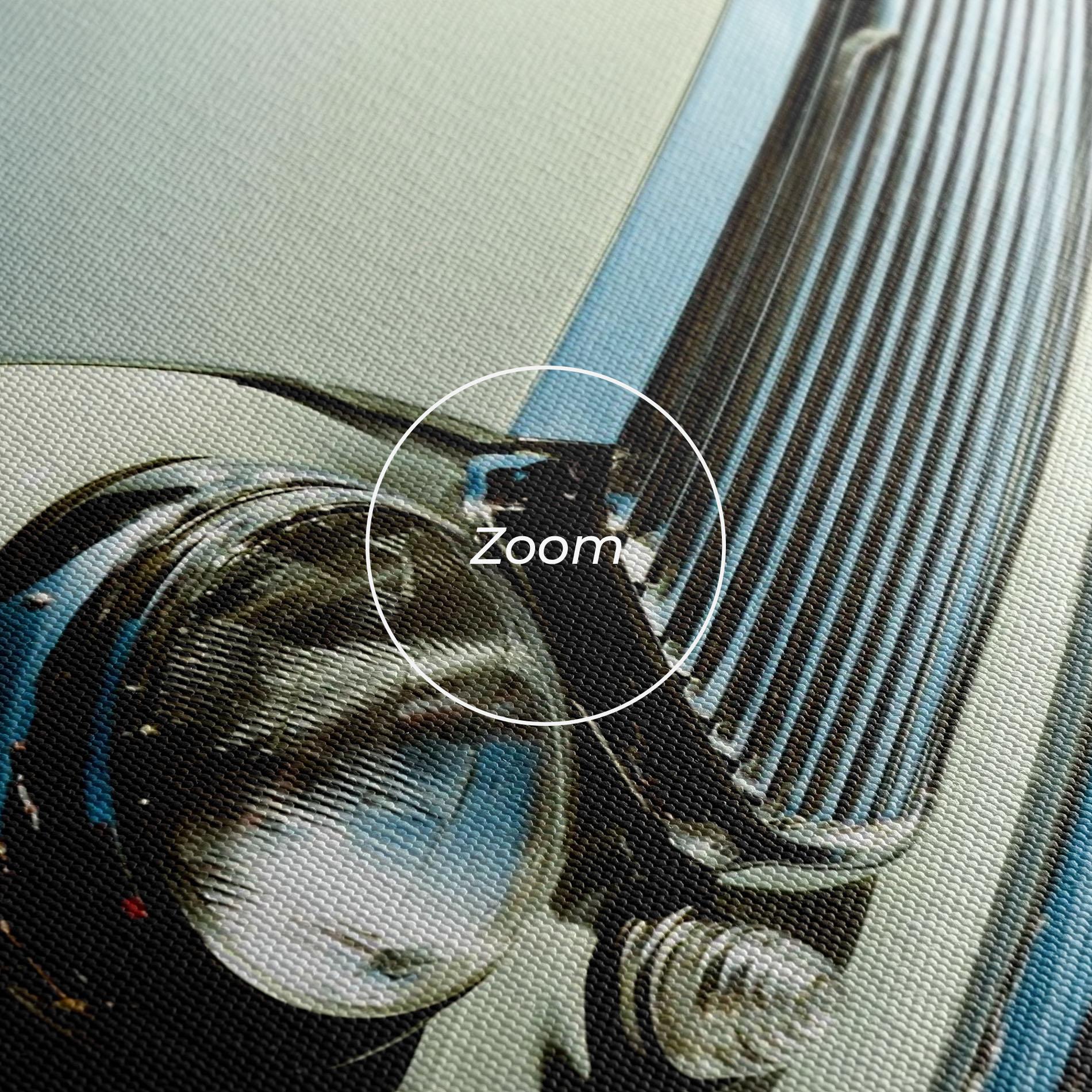 Tablou Canvas Light Blue Car mockup 3