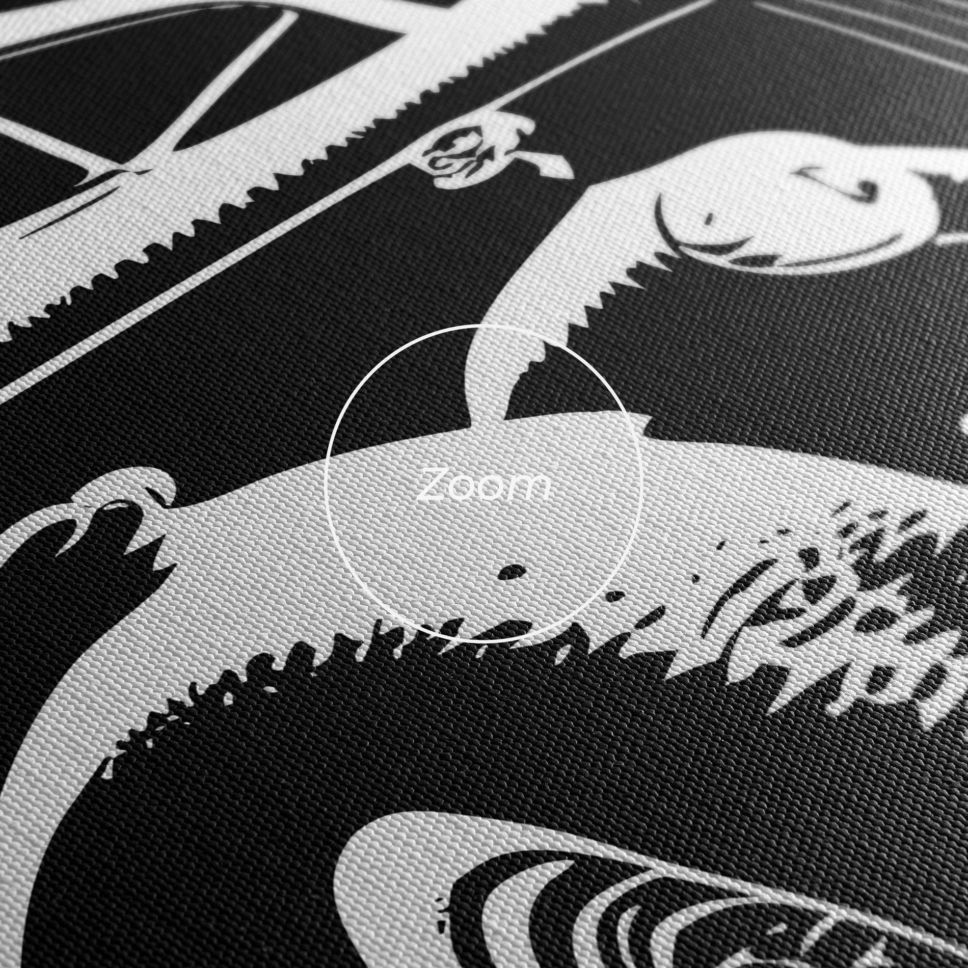 Tablou Canvas Old Car Shilouette mockup 3