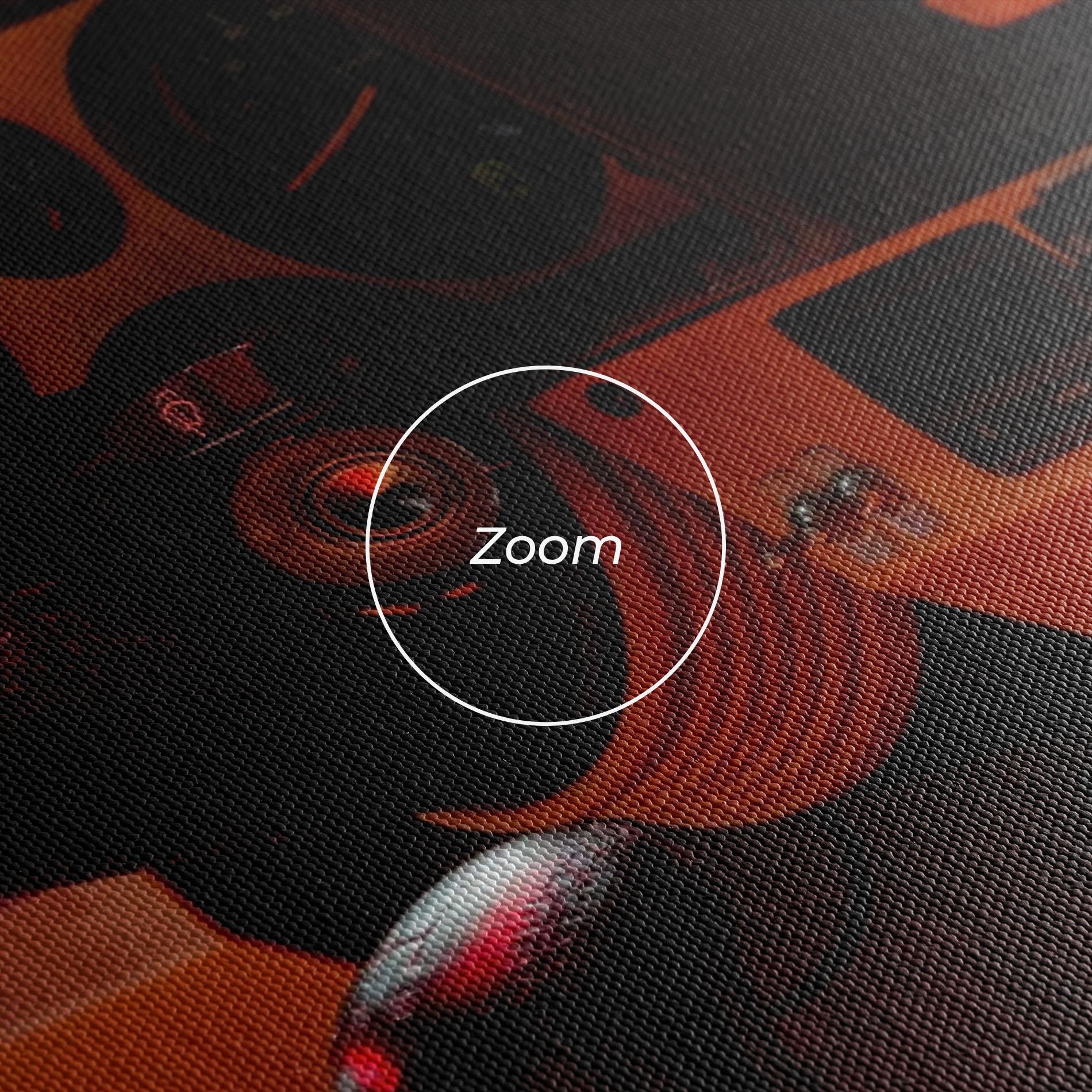 Tablou Canvas Orange Black Car mockup 3