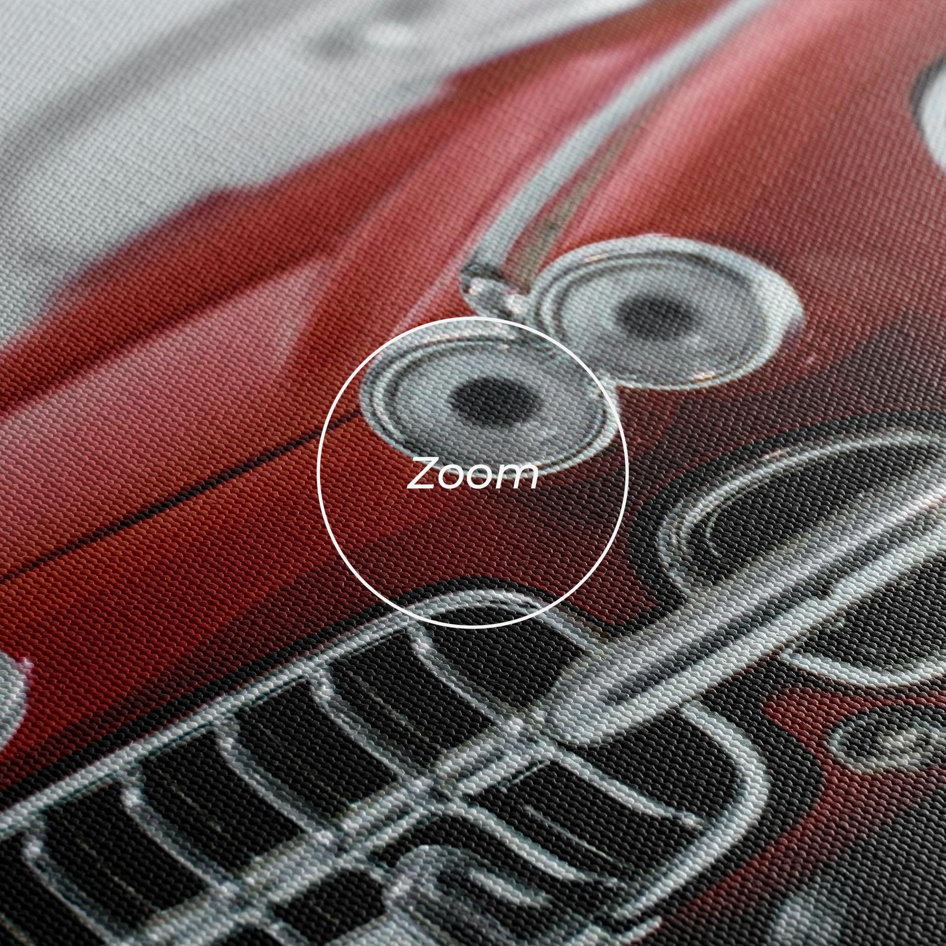 Tablou Canvas Vintage Red Car mockup 3