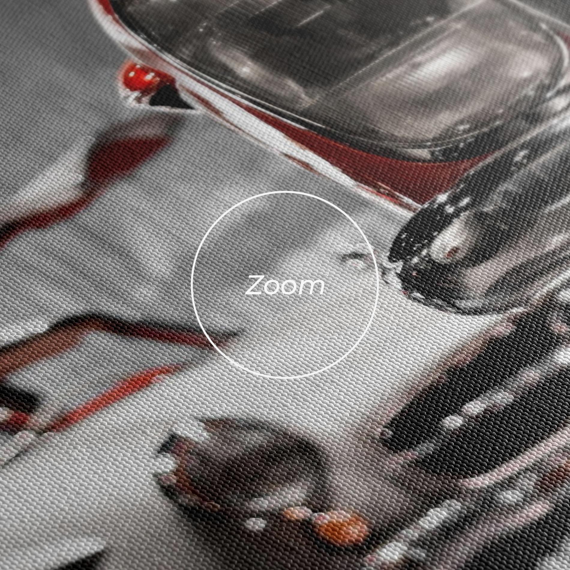 Tablou Canvas Vintage Red White mockup 3