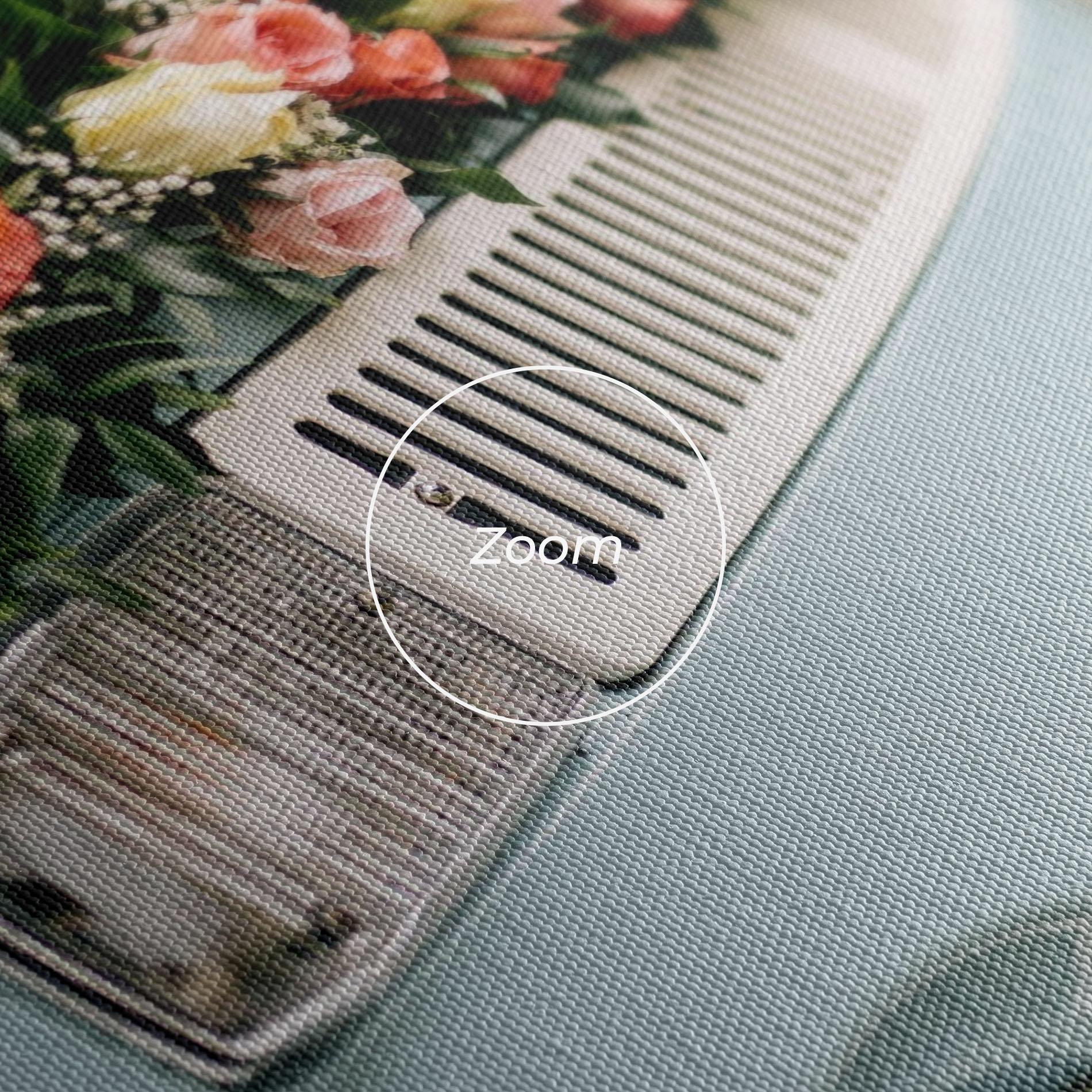 Tablou Canvas Vintage Rose Van mockup 3