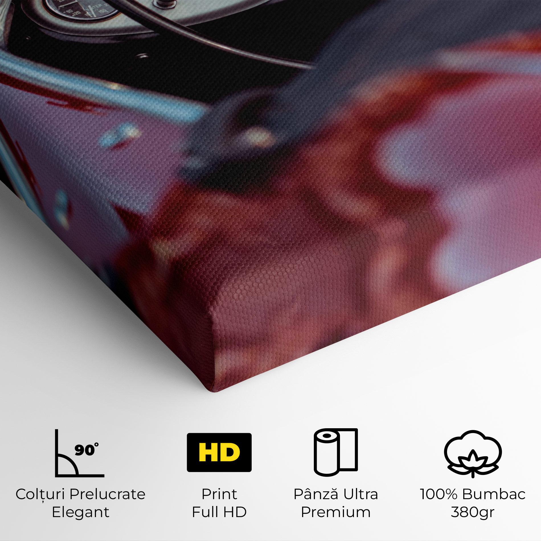 Tablou Canvas Classic Red Car mockup 4