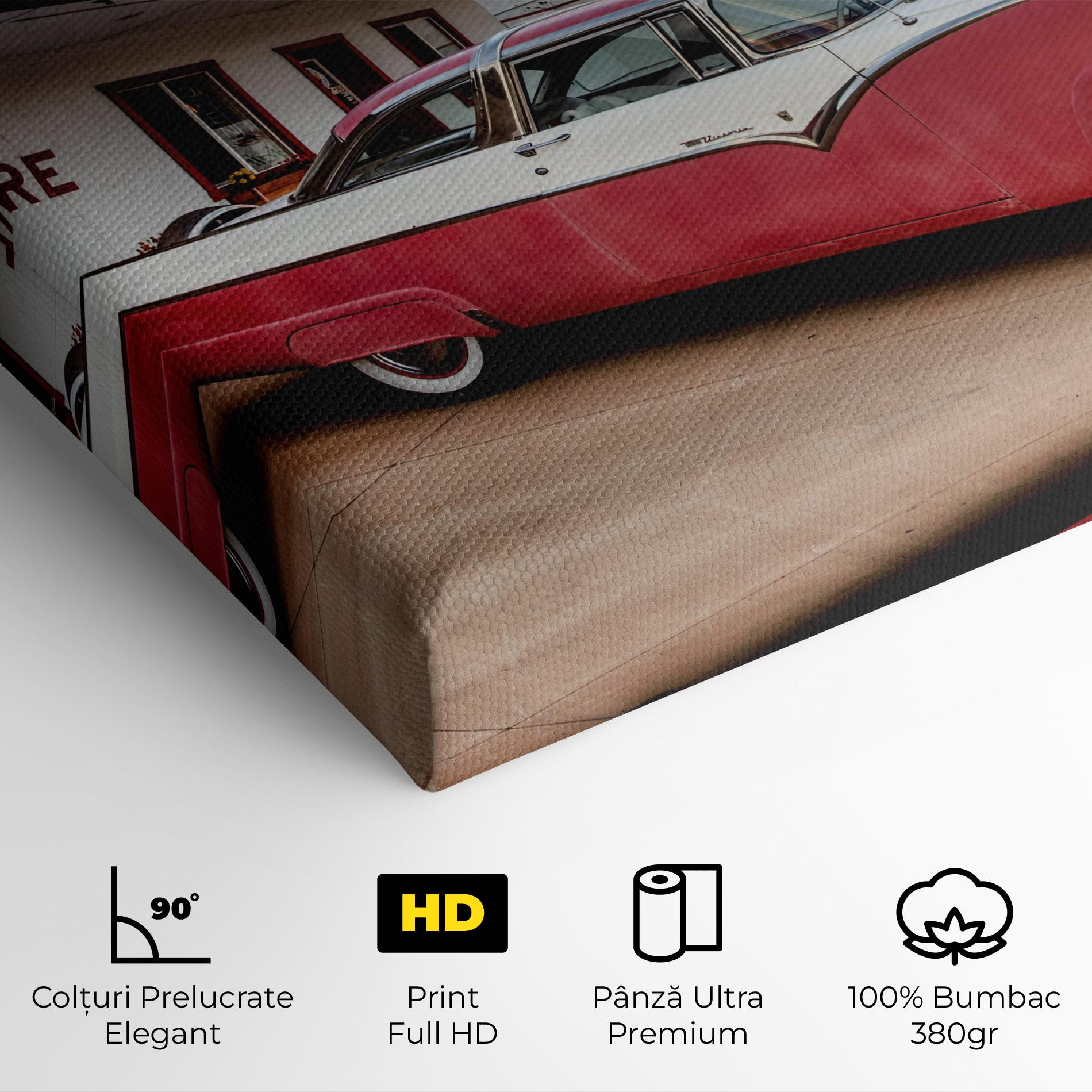 Tablou Canvas Cloud Old Car mockup 4