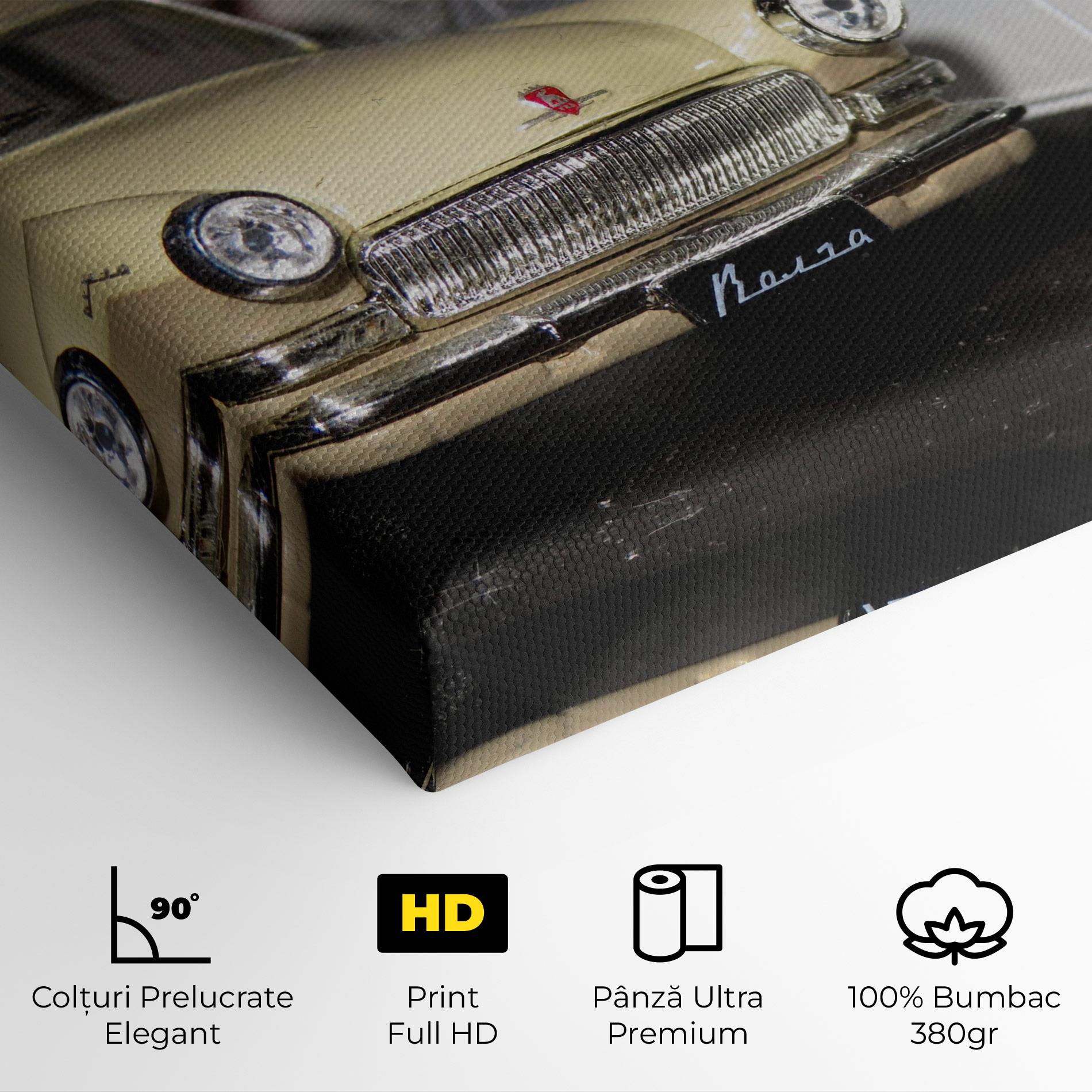 Tablou Canvas Cream Grey Car mockup 4