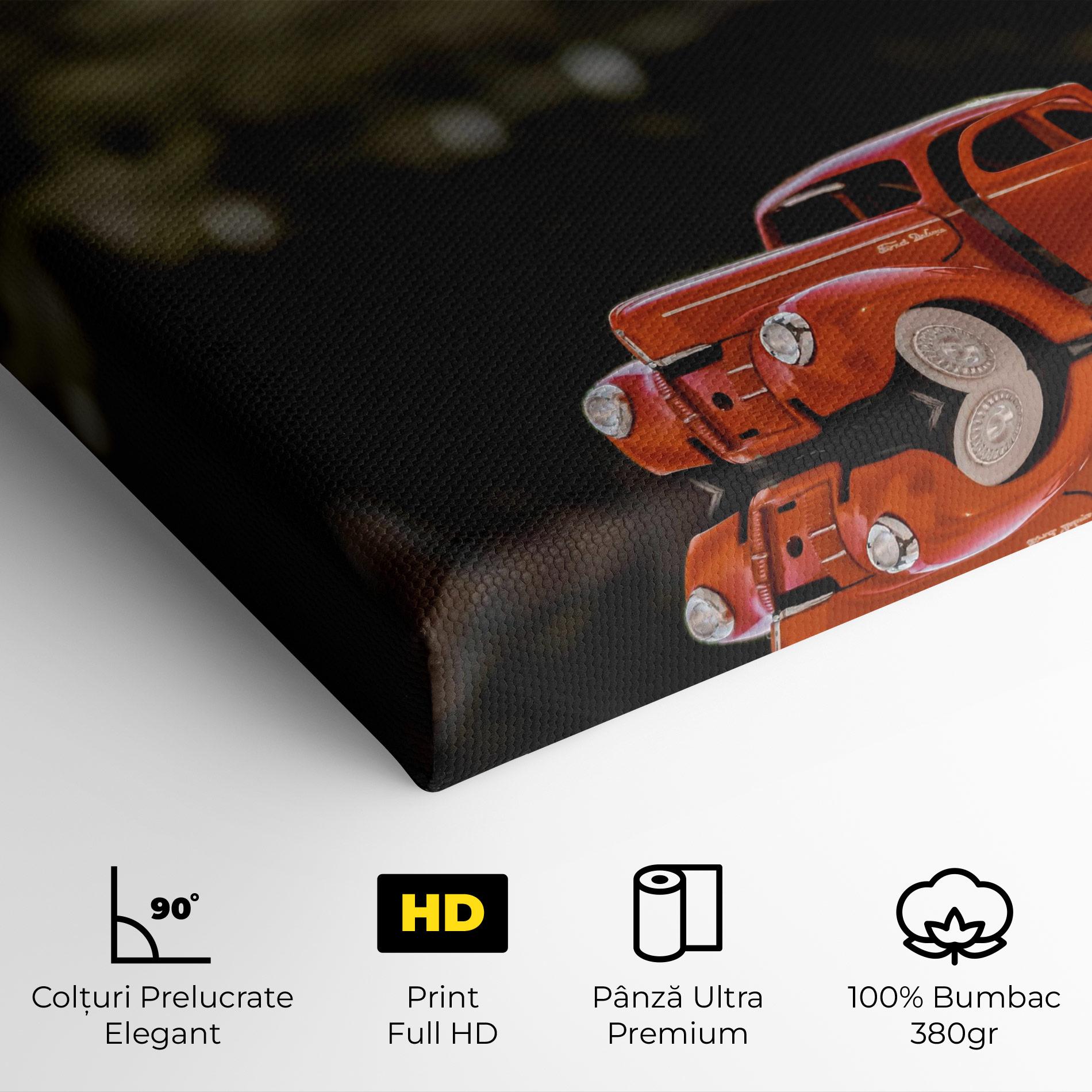 Tablou Canvas Orange Toy Car mockup 4