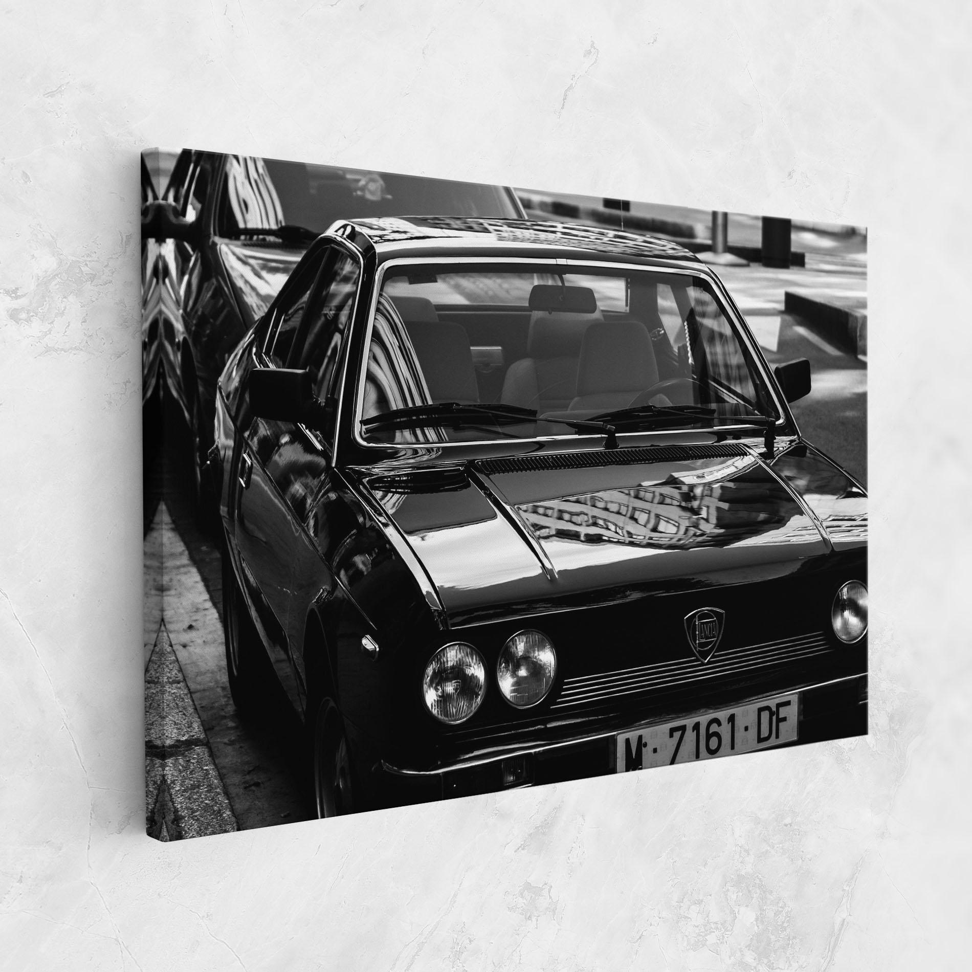 Tablou Canvas Black Shiny Car mockup 1