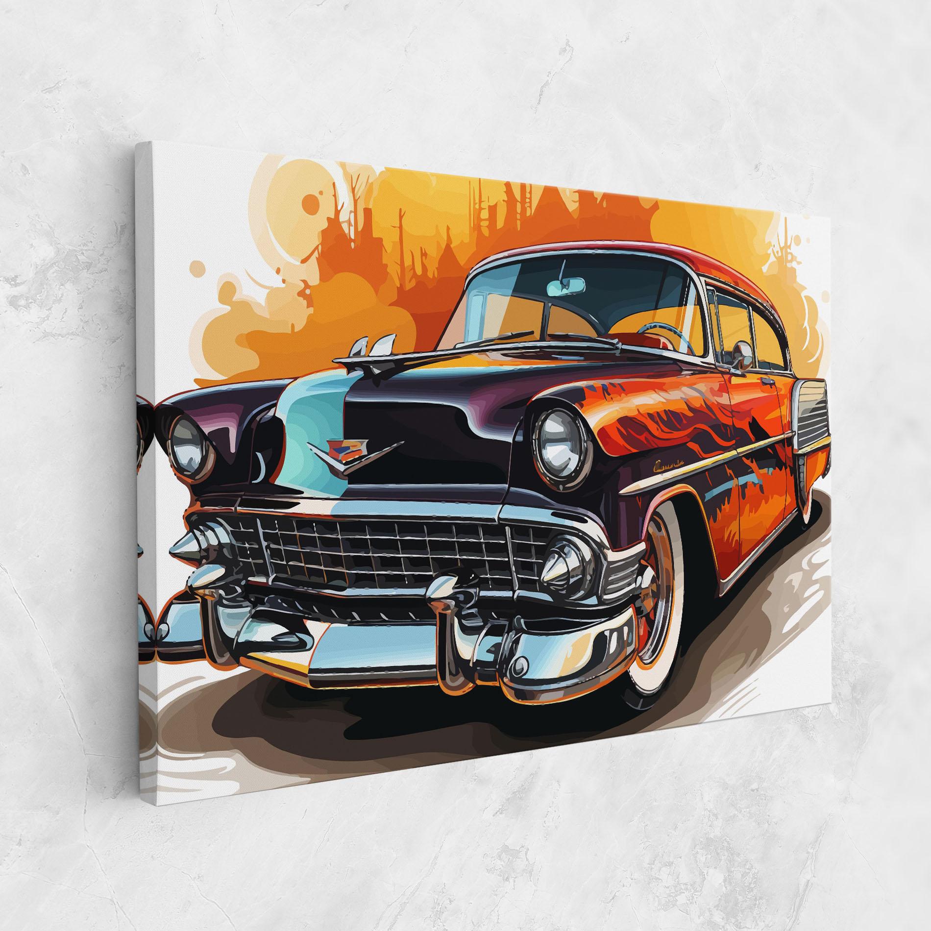 Tablou Canvas Cool Vintage Car mockup 1