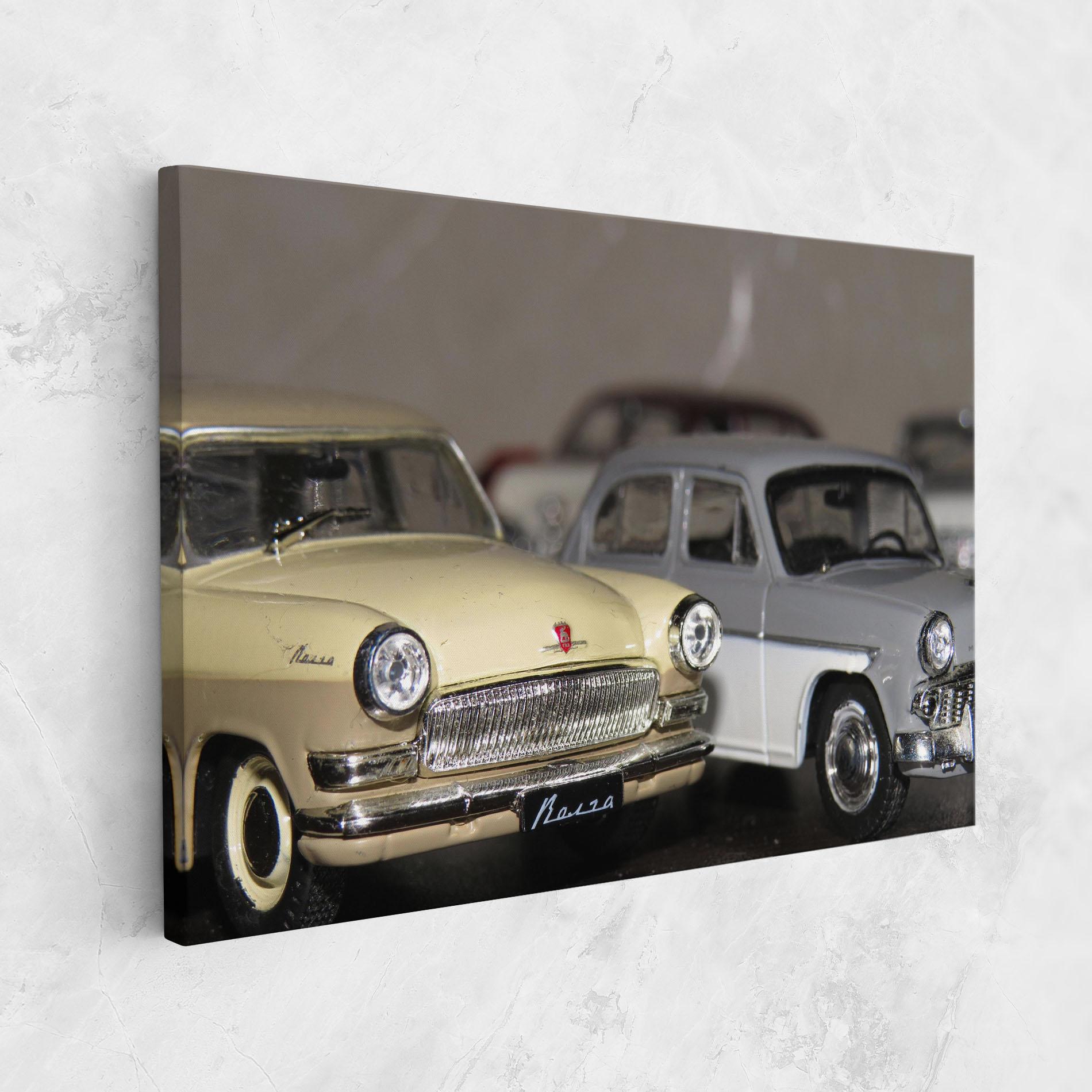 Tablou Canvas Cream Grey Car mockup 1