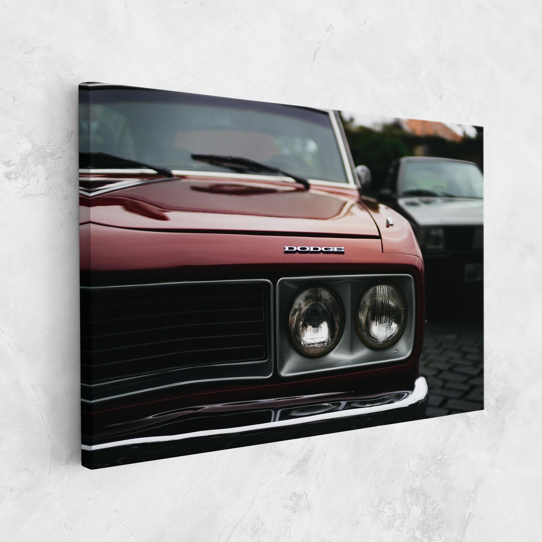 Tablou Canvas Dark Vintage Red mockup 1