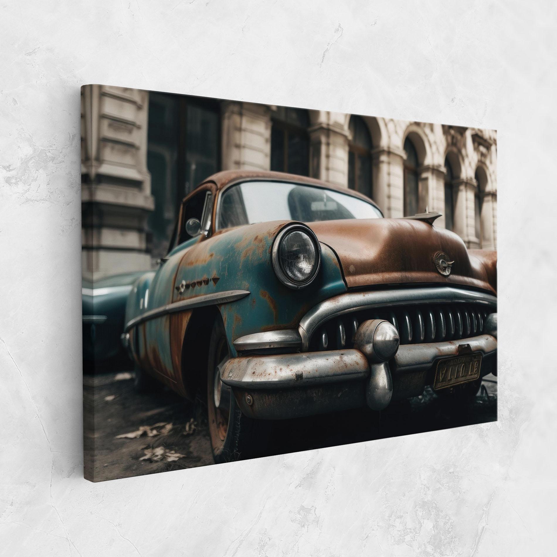 Tablou Canvas Old Brown Car mockup 1