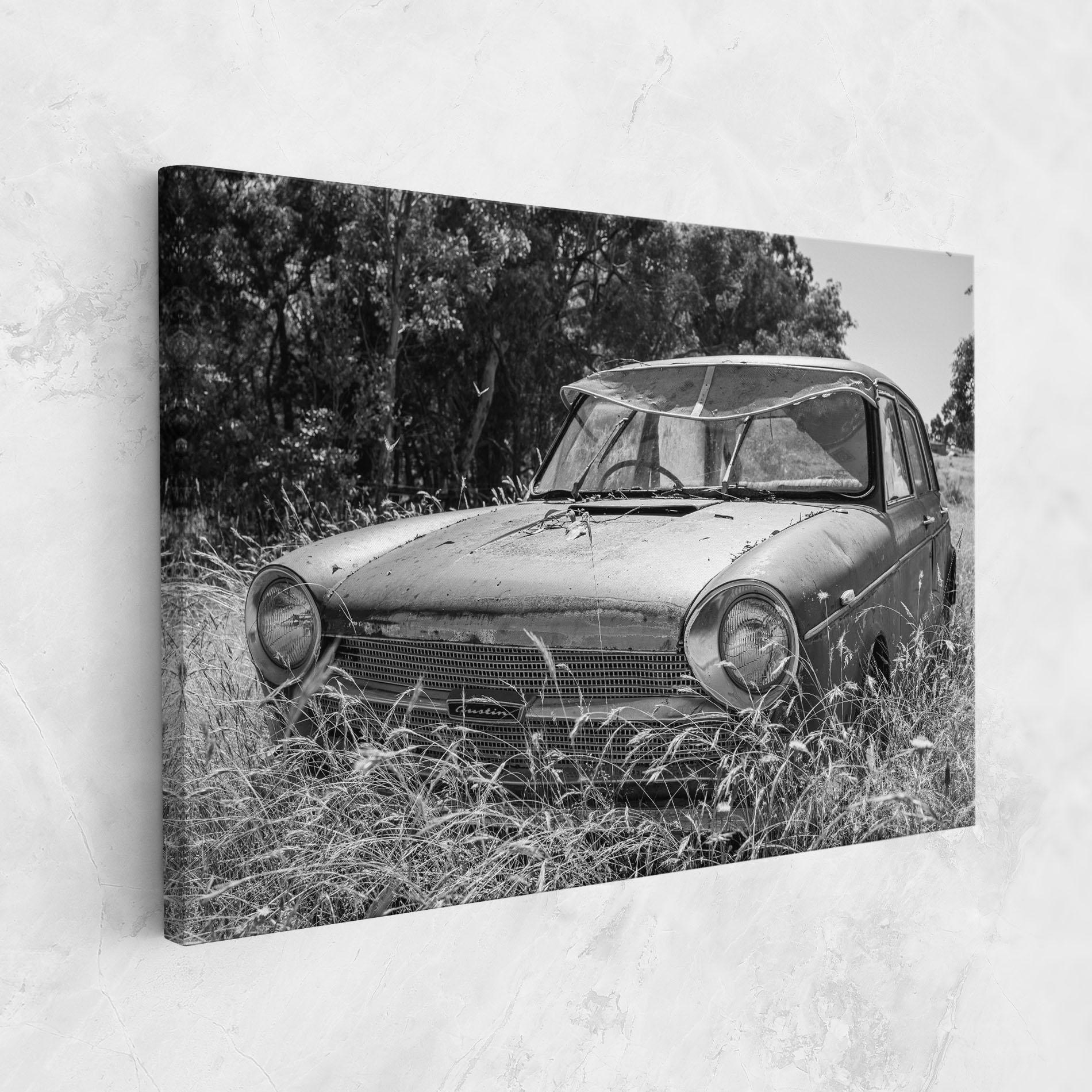 Tablou Canvas Old Field Car mockup 1