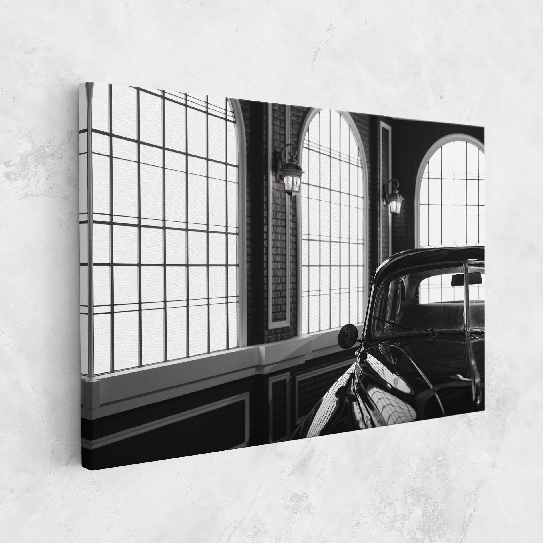 Tablou Canvas Window Old Car mockup 1