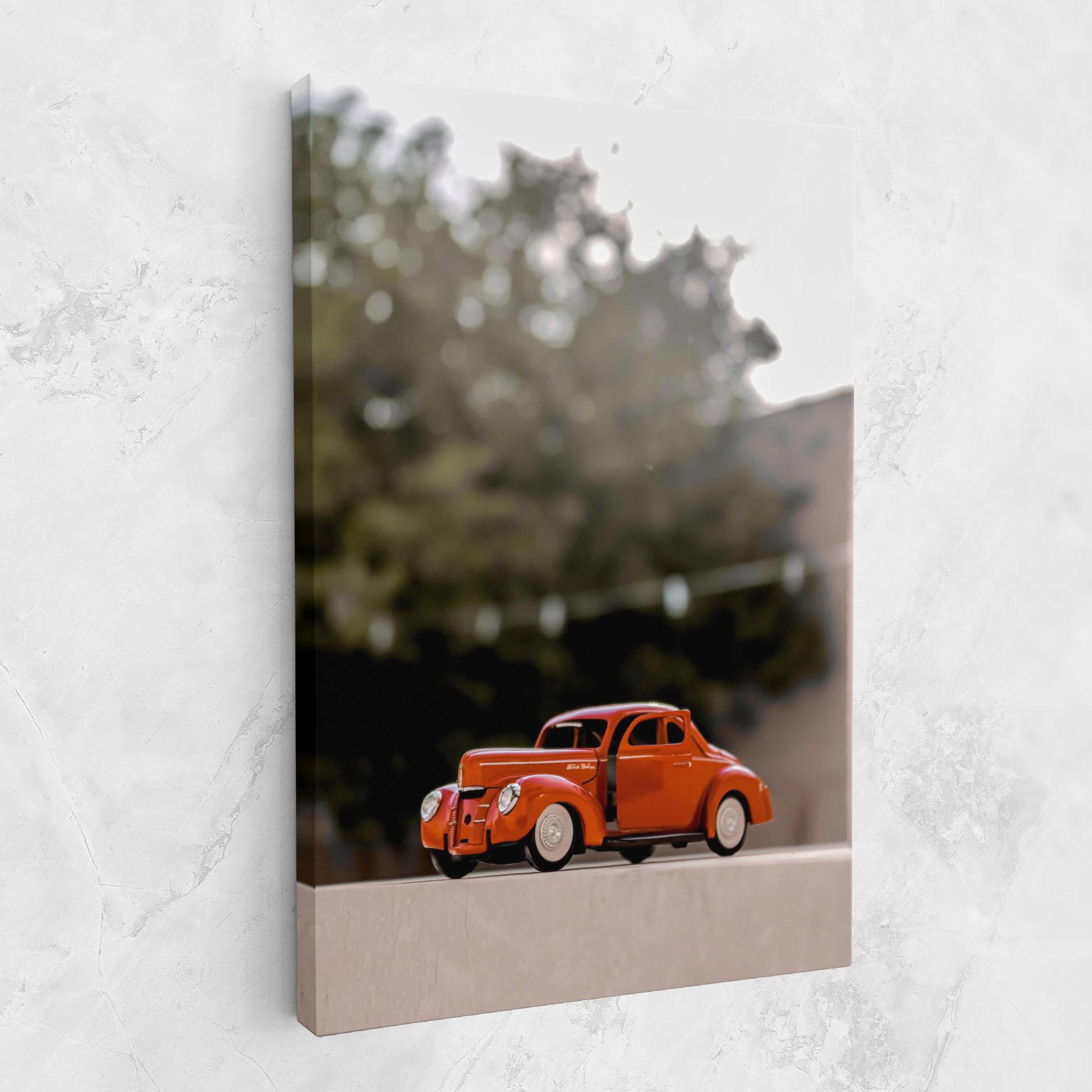 Tablou Canvas Orange Toy Car mockup 1